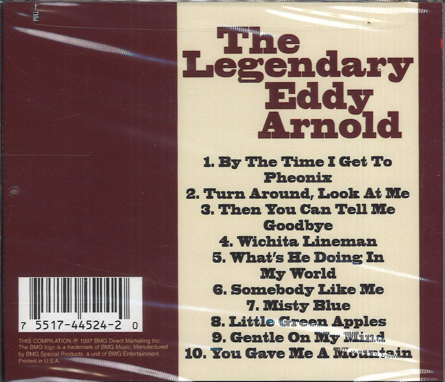 Legendary Eddy Arnold [Audio CD] Arnold, Eddy