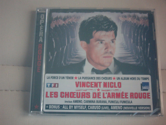 Opera Rouge [Audio CD] Vincent Niclo and Vincent Niclo & Les Choeurs De L'Armee Rouge - Very Good