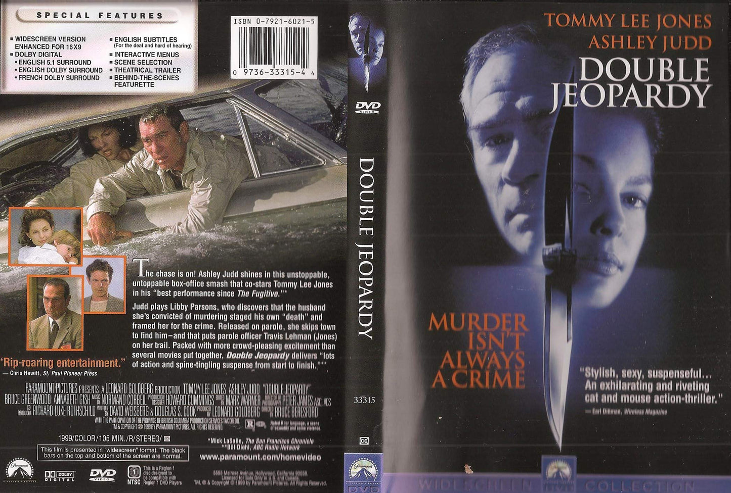 Double Jeopardy (Widescreen) [DVD] - Good