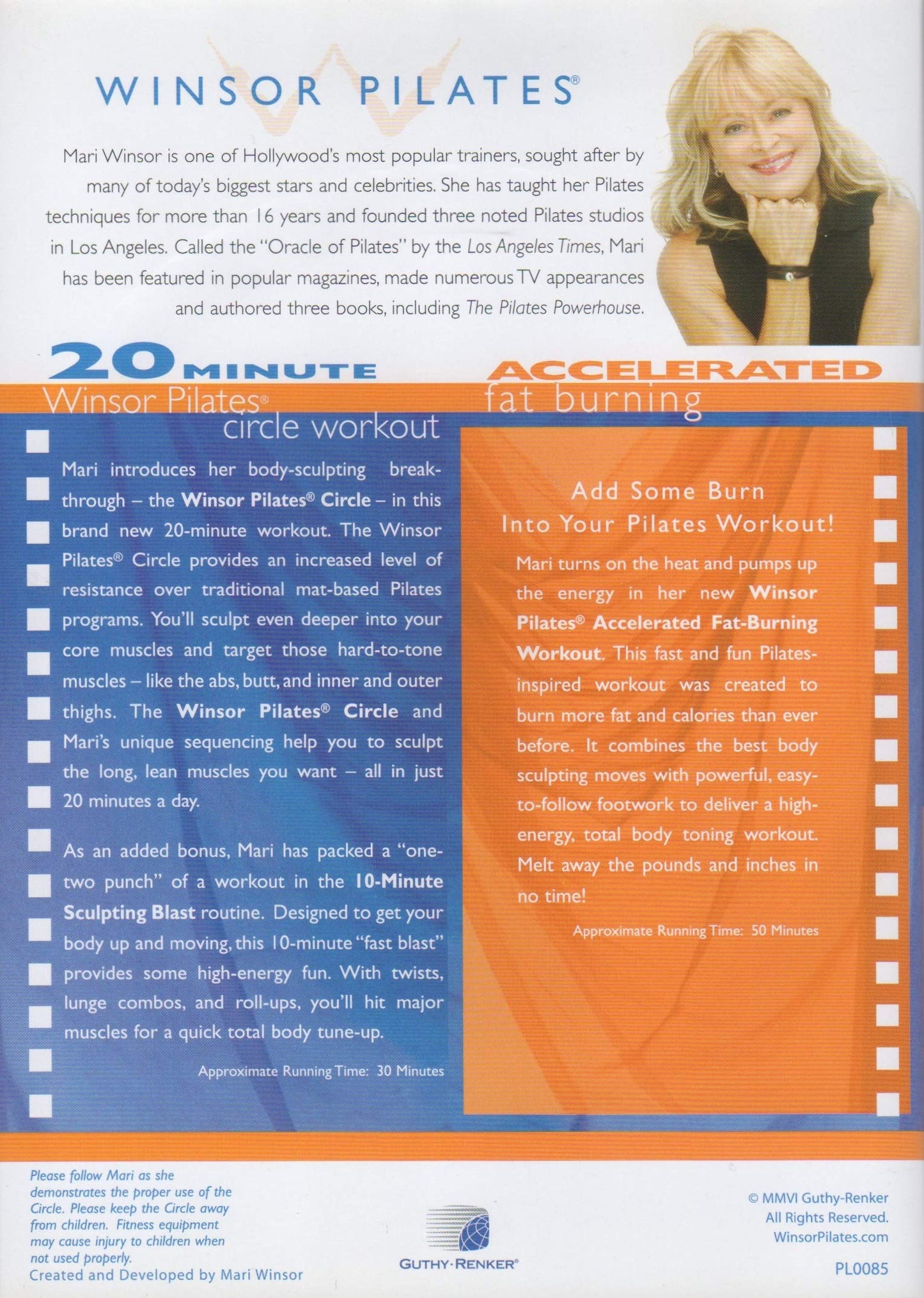 Winsor Pilates 20 Minute Circle Workout and Accele [DVD]