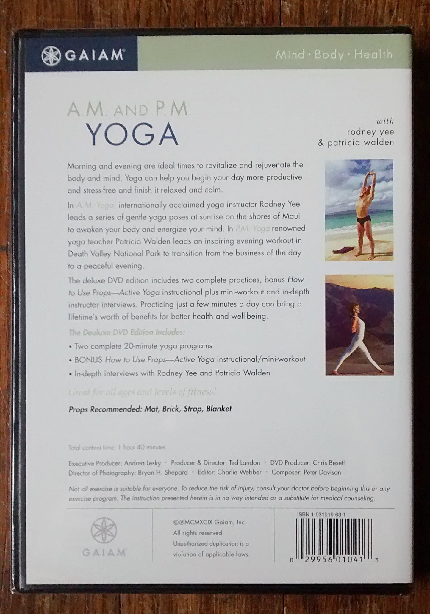 A.M. and P.M. Yoga - Deluxe DVD Edition [DVD] - Very Good