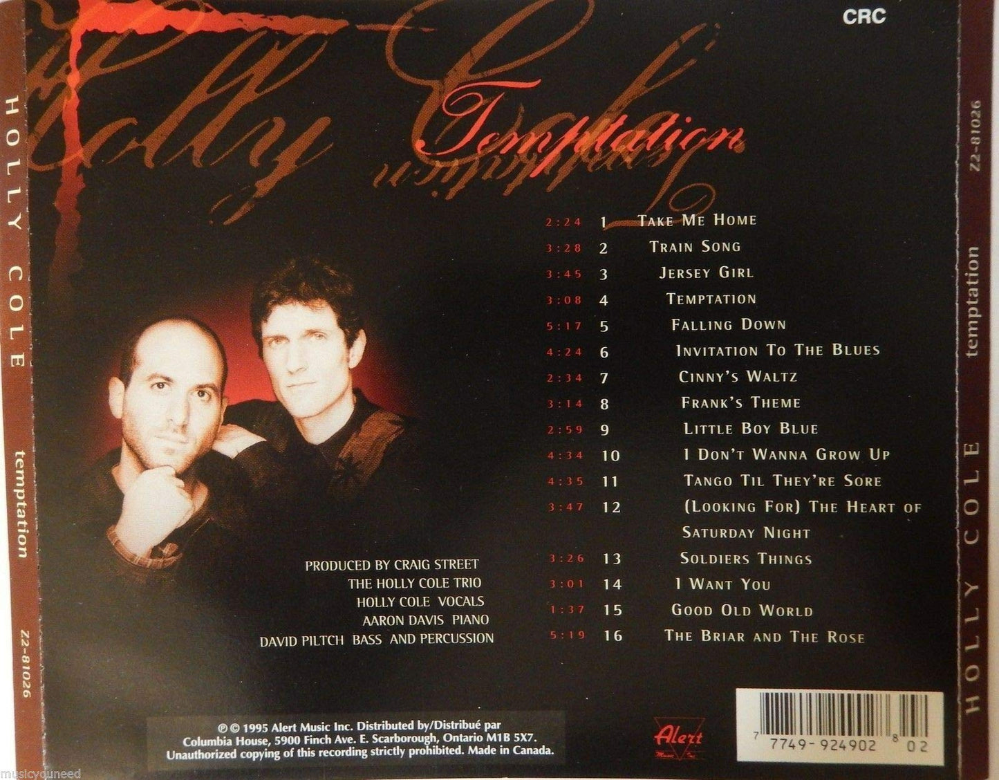 Temptation [Audio CD] Holly Cole