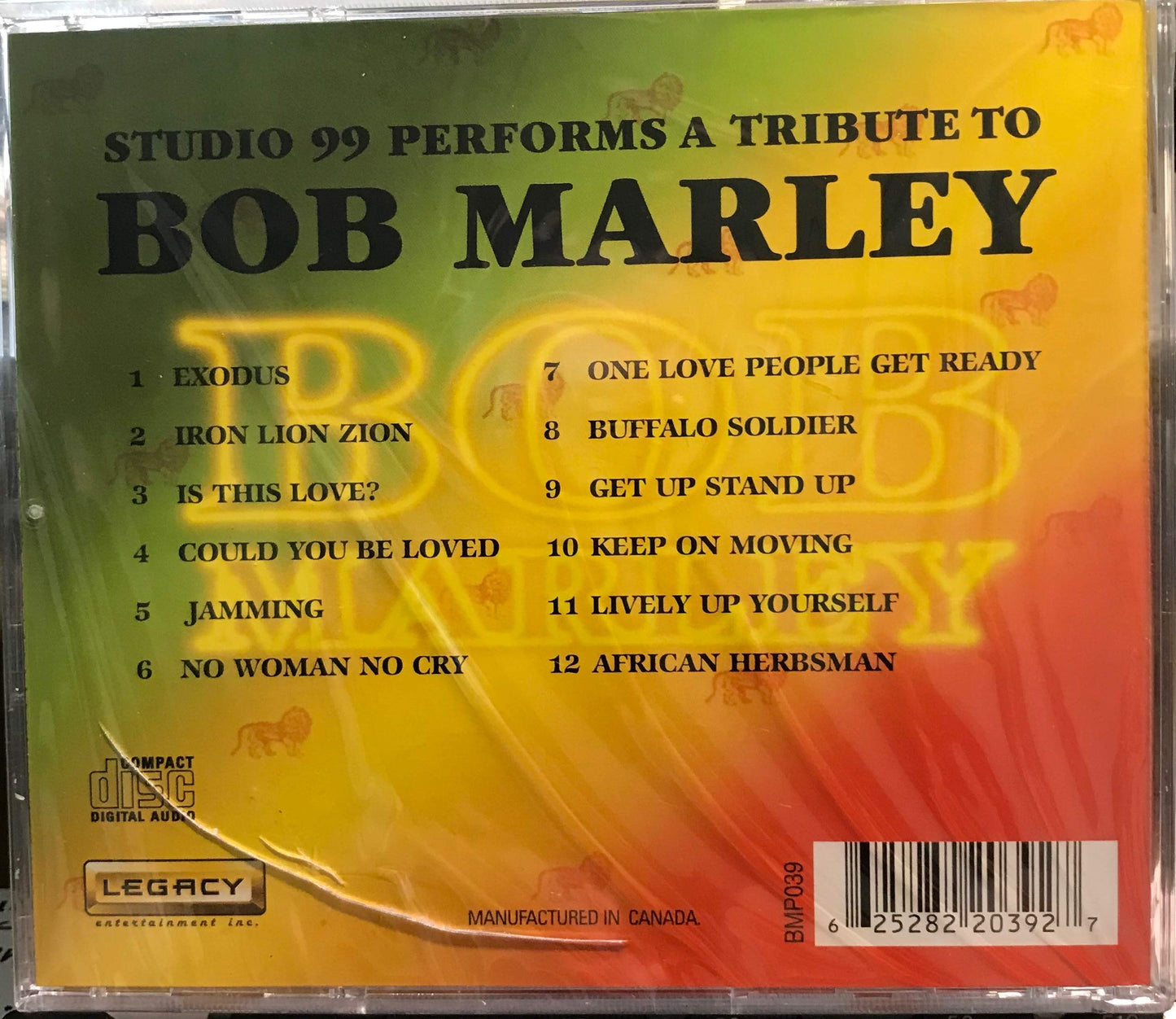 Tribute to Bob Marley [Audio CD] Starts at Studio 99 - Very Good