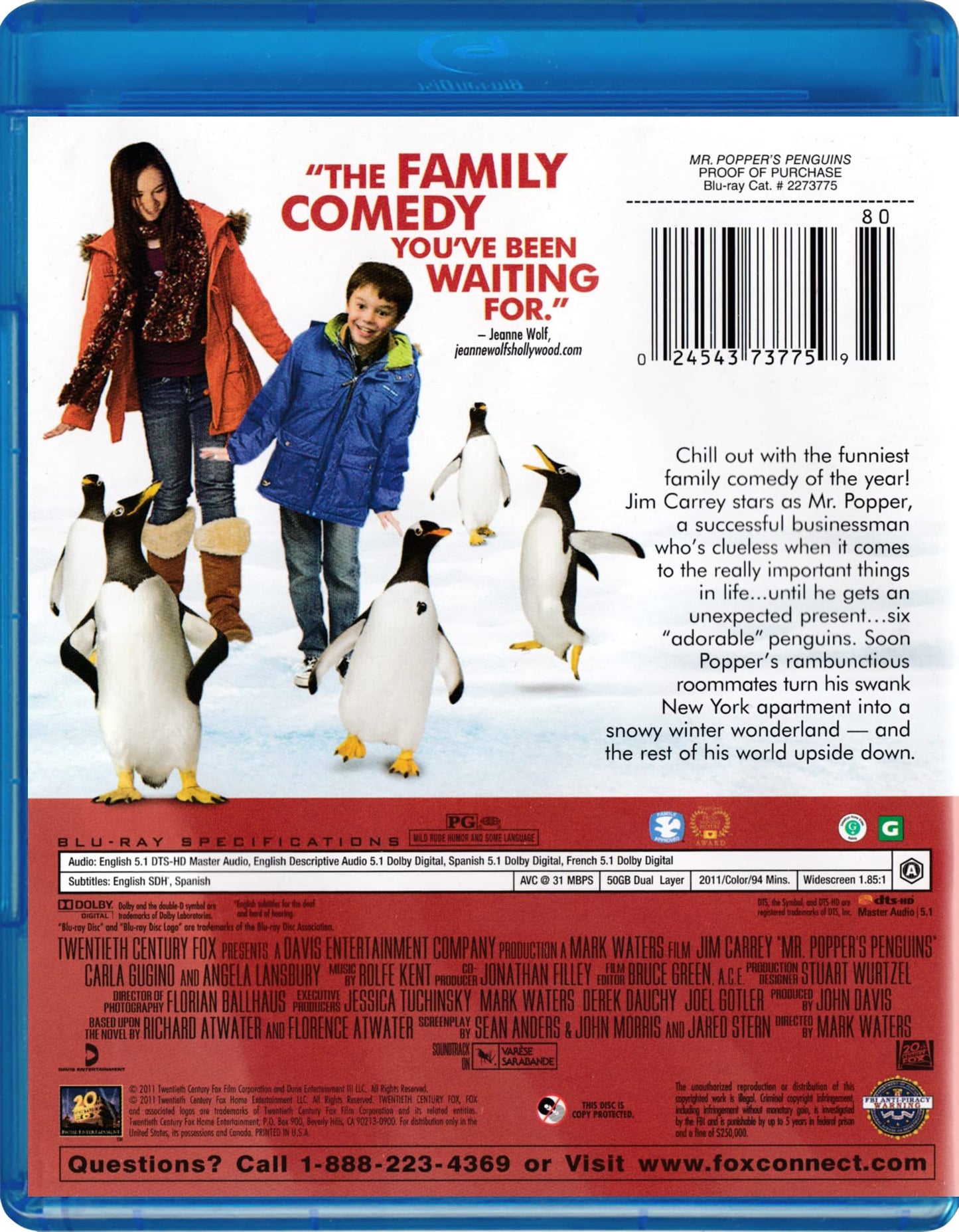 Mr. Poppers Penguins [Blu-ray] [Blu-ray]