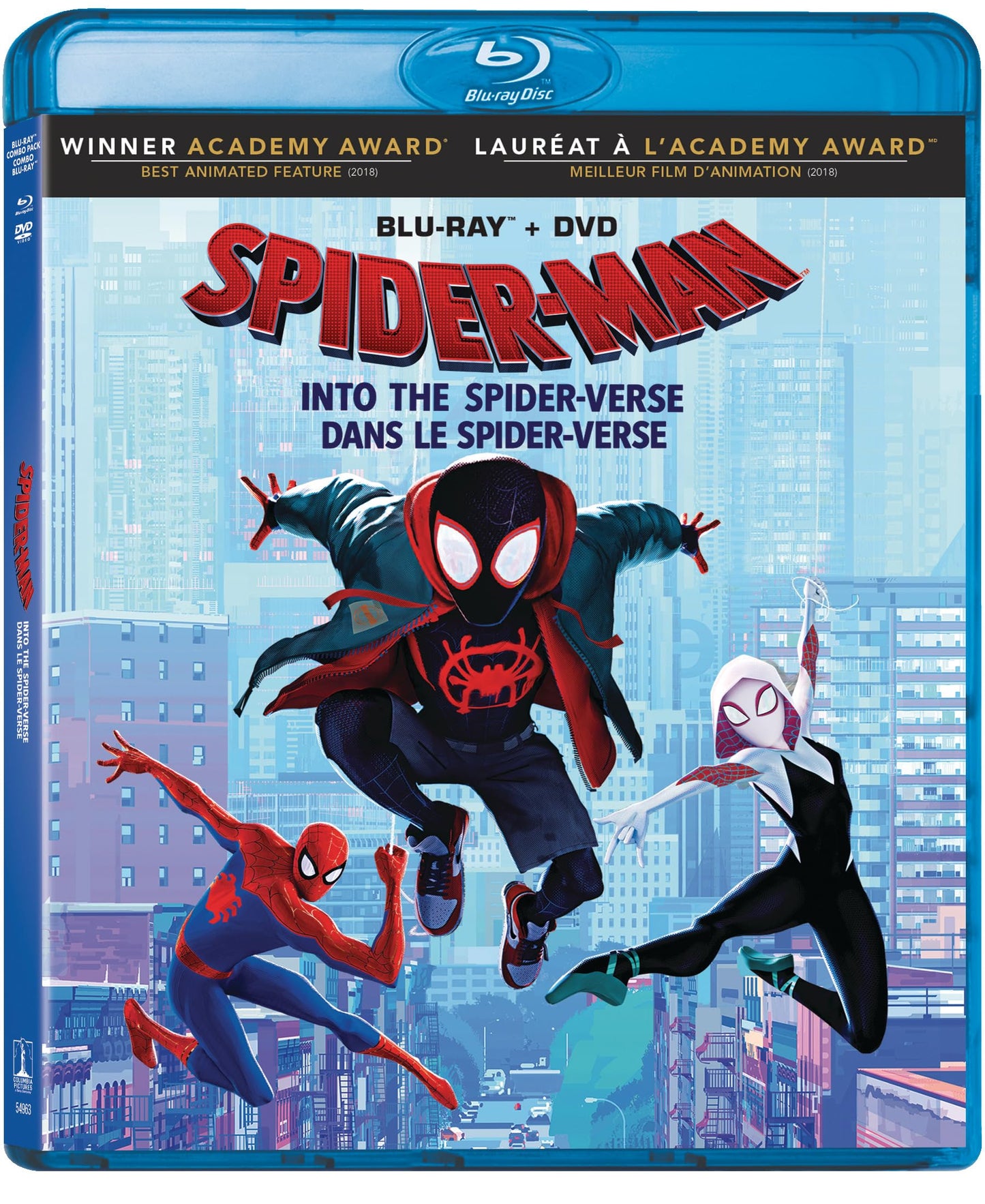 Spider-man: Into the Spider-verse, BLU-Ray + DVD [Blu-ray]