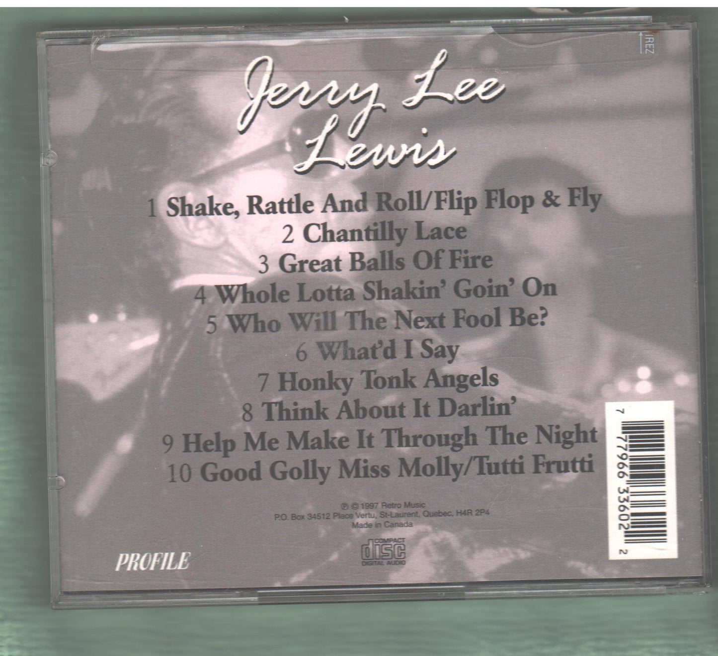 A Profile of Jerry Lee Lewis [Audio CD] - Very Good