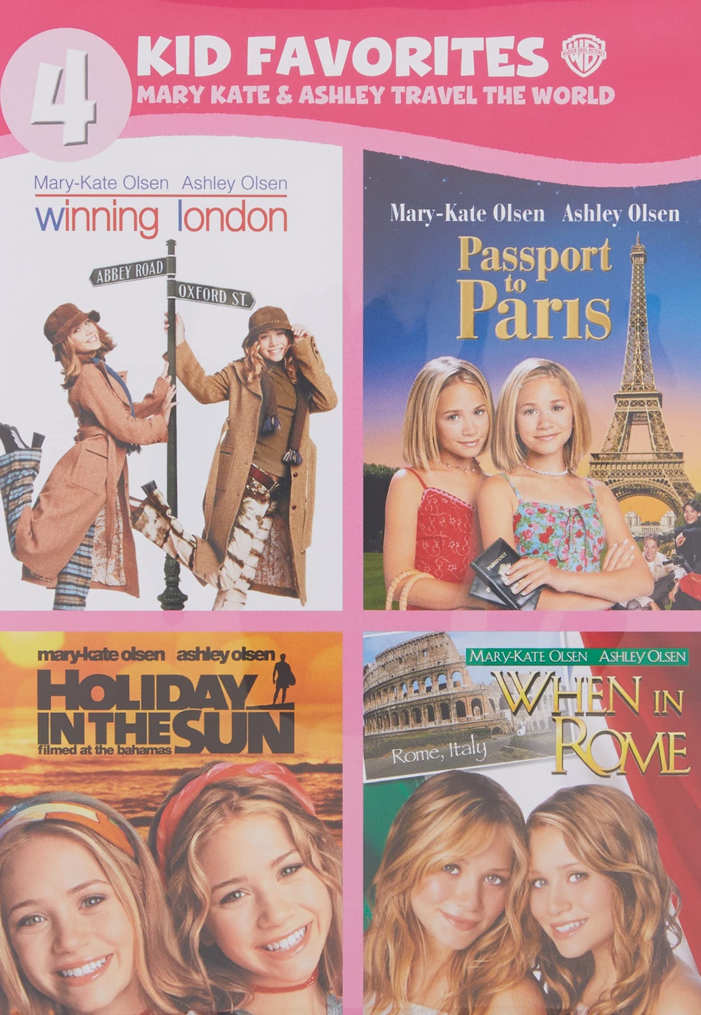 4 Kid Favorites: Mary-Kate & Ashley Travel the World [DVD]