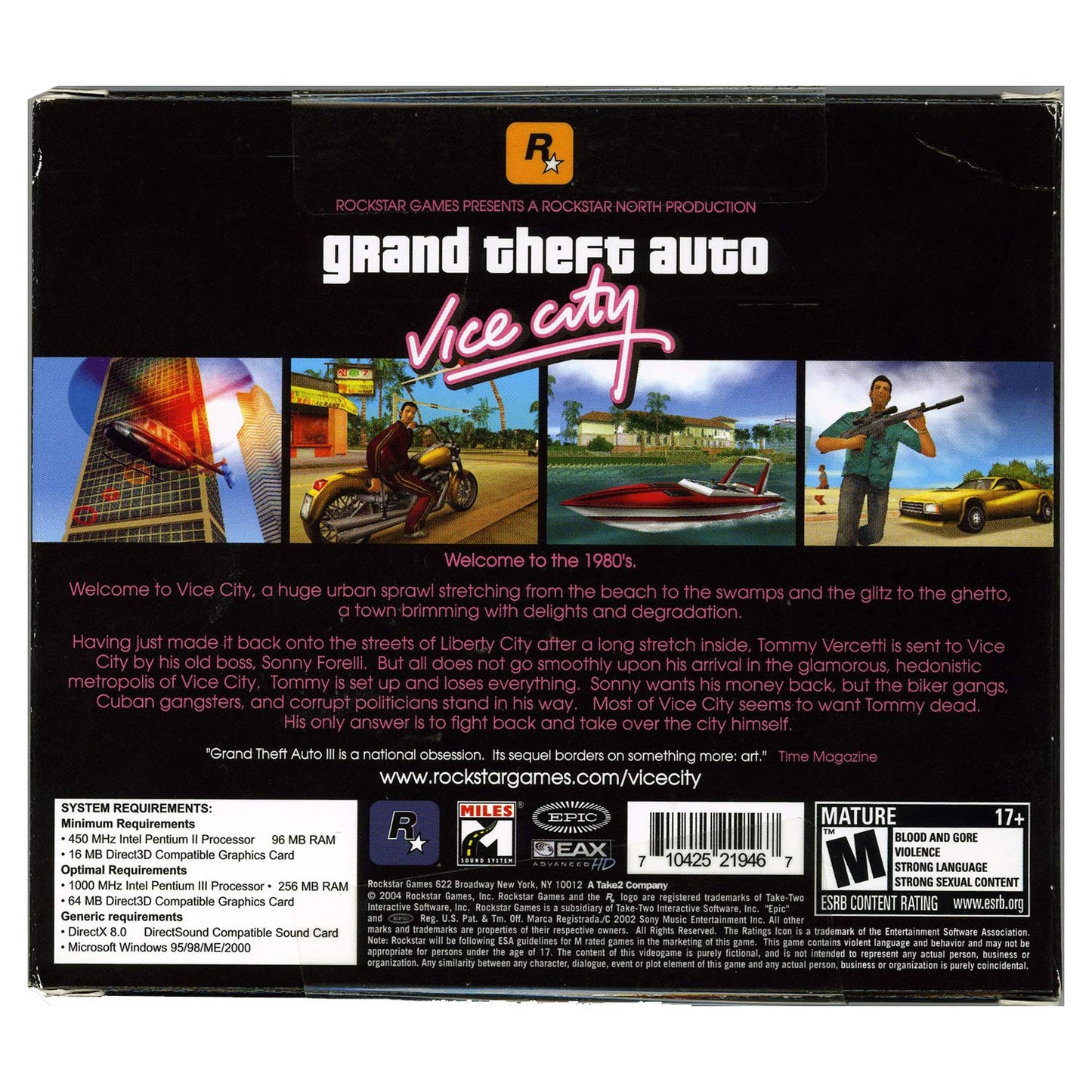 Grand Theft Auto Vice City [video game] - Very Good