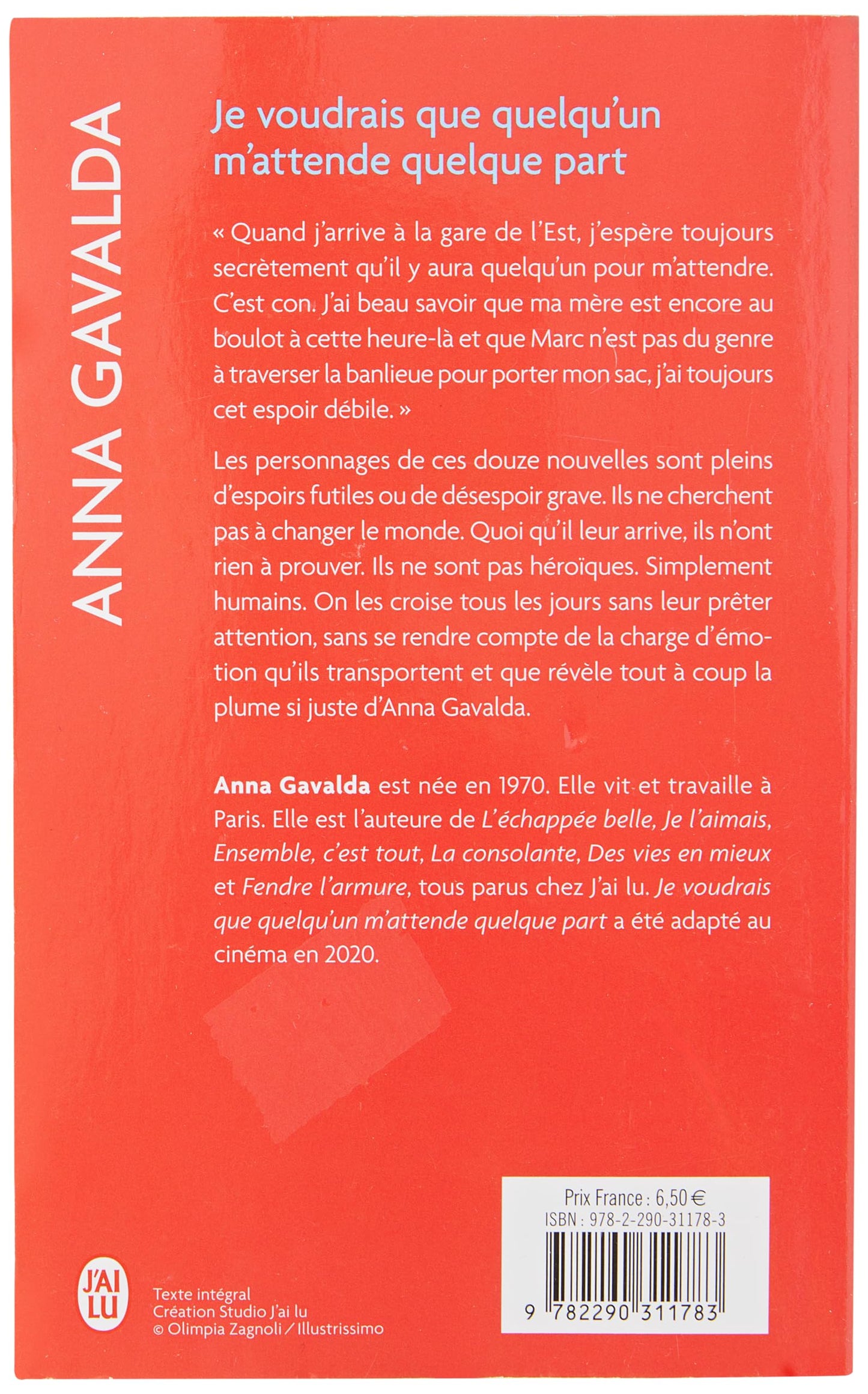 JE VOUDRAIS QUE QUELQU'UN M'ATTENDE QUELQUE PART [Pocket Book] GAVALDA,ANNA