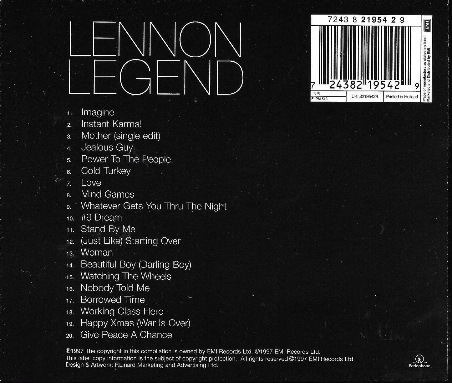 Lennon Legend: The Very Best Of [Audio CD] John Lennon