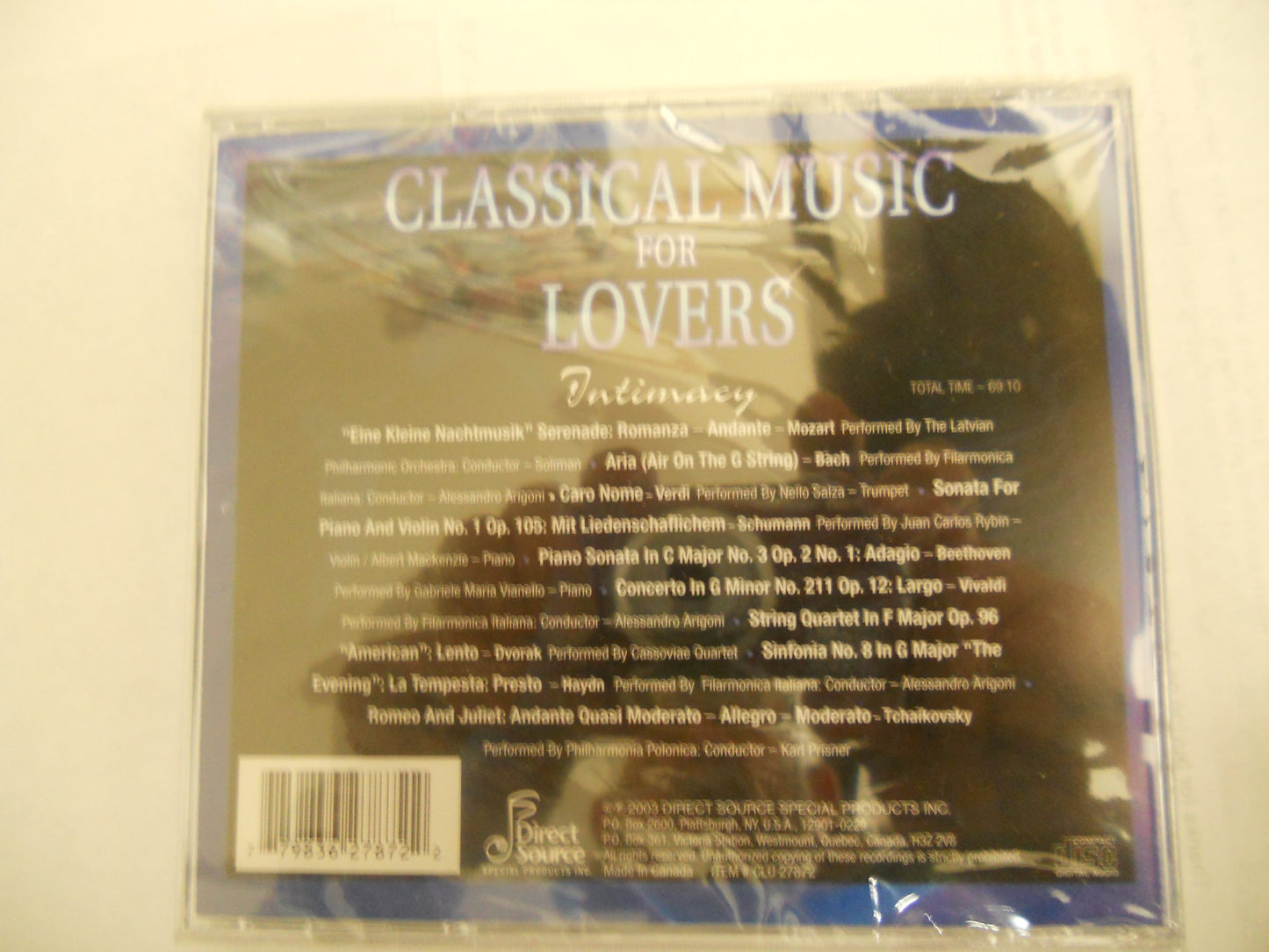 Classical Music for Lovers - Intimacy [Audio CD] VARIOUS - Very Good