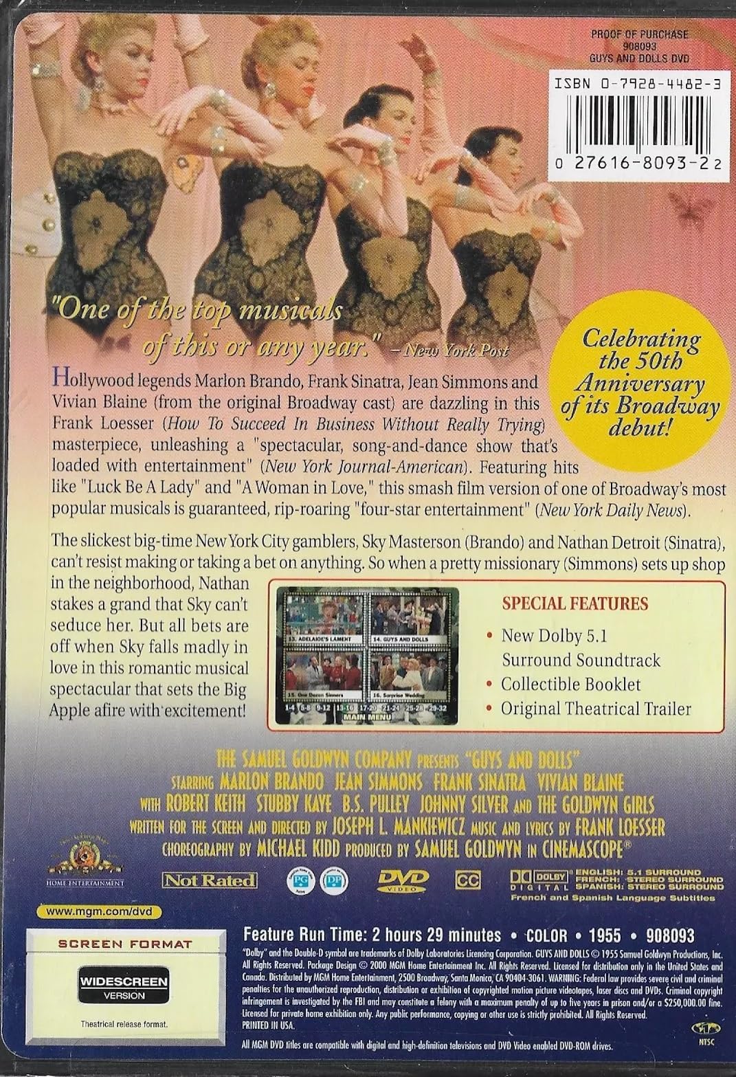 Guys and Dolls (Bilingual) [DVD] - Good