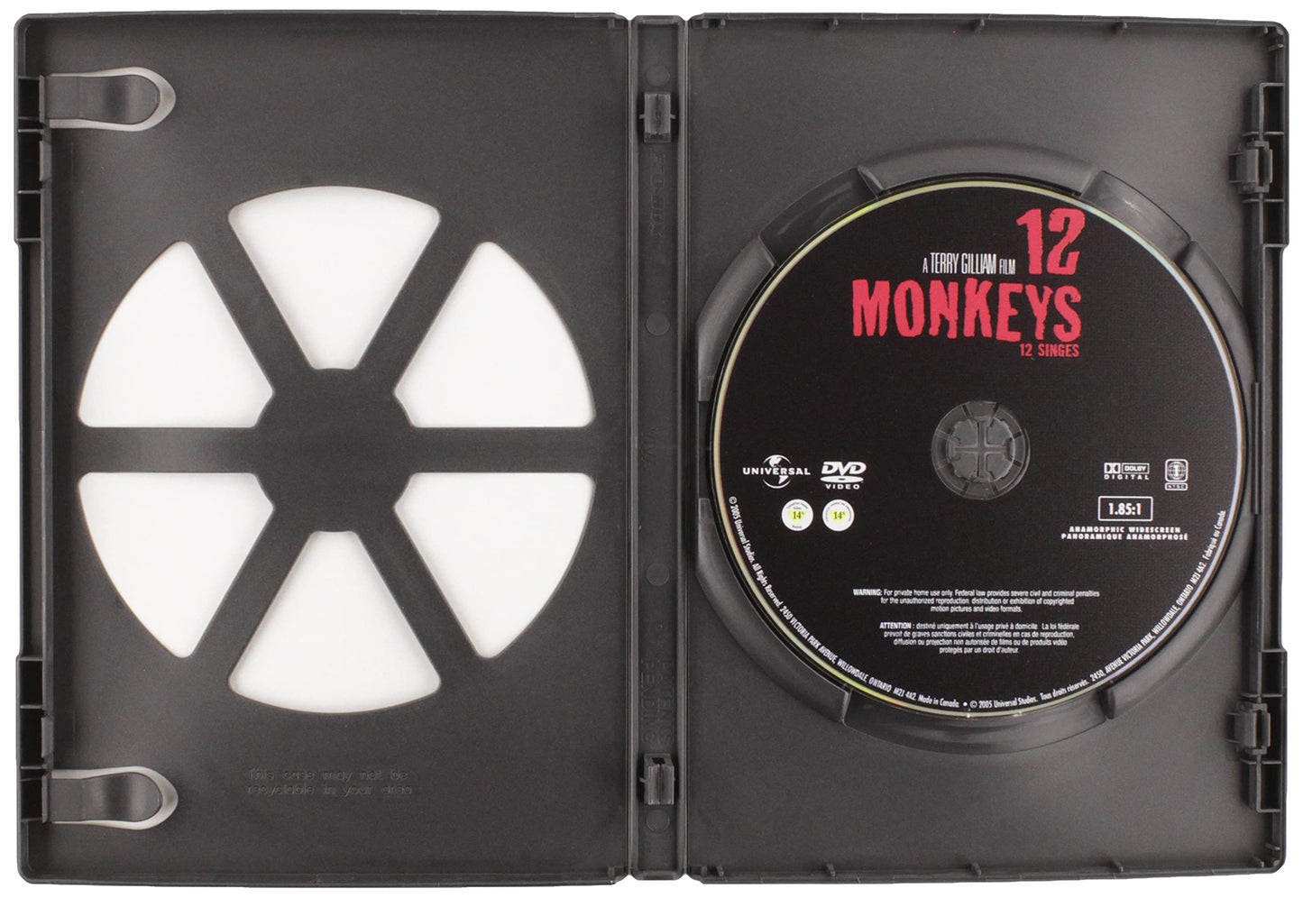 12 Monkeys (Special Edition) (Bilingual) [DVD] - Very Good