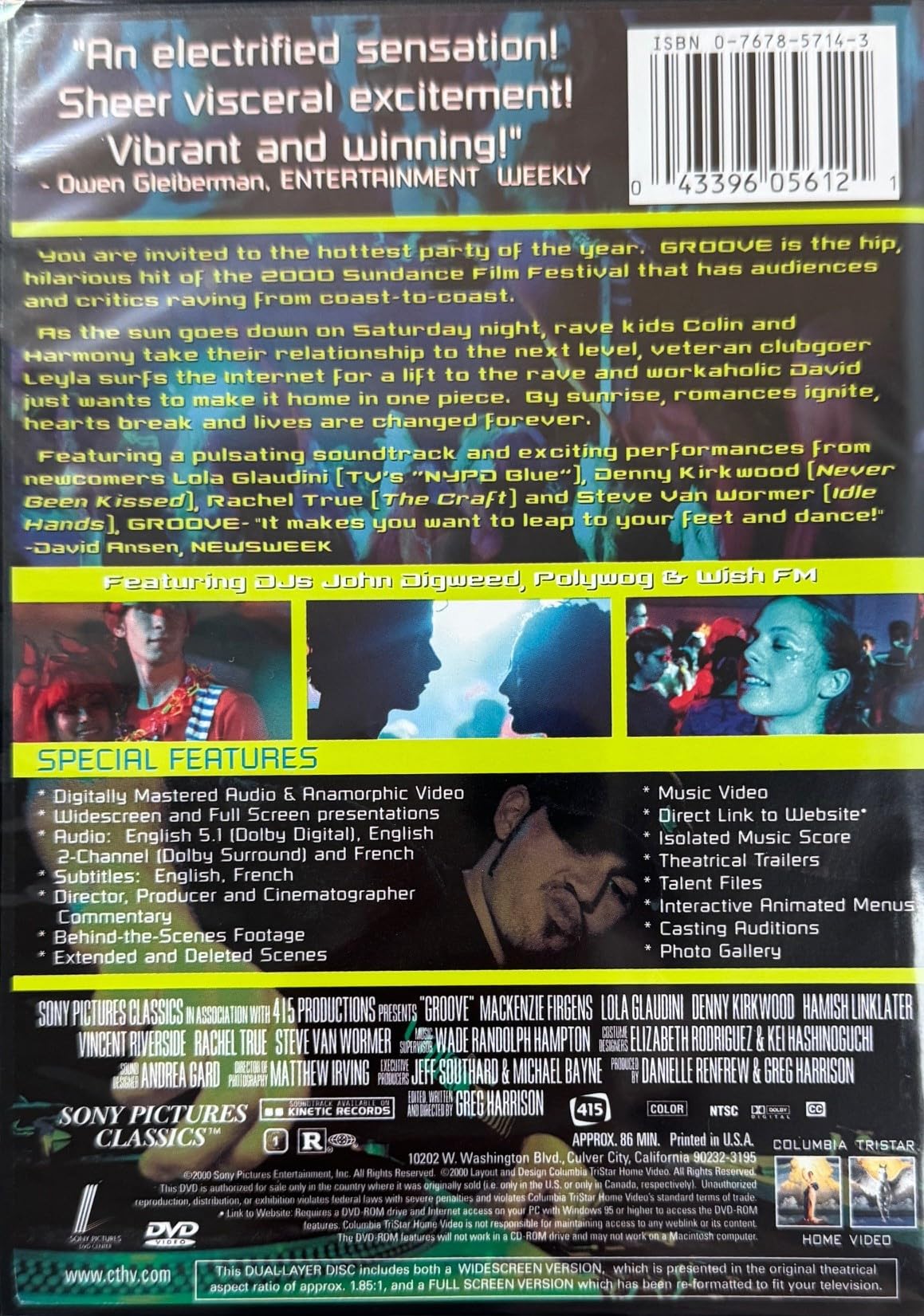 Groove (Widescreen/Full Screen) (Bilingual) [Import] [DVD] - Good