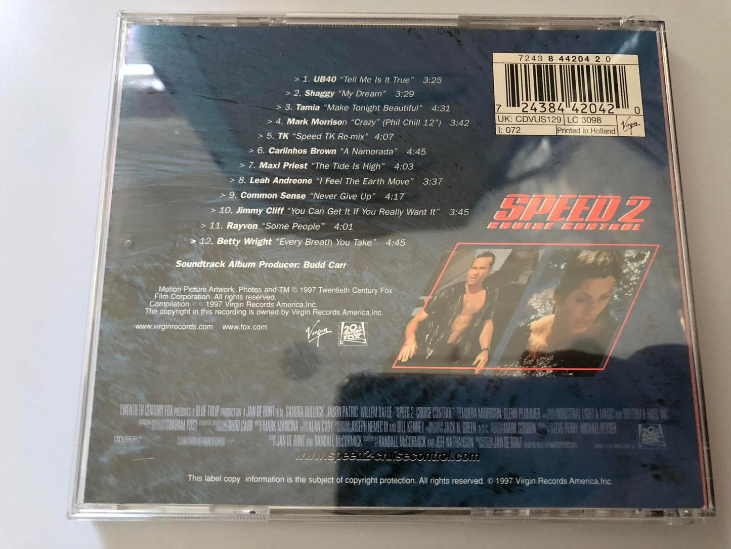 Speed 2: Cruise Control [Audio CD] Various Artists - Very Good