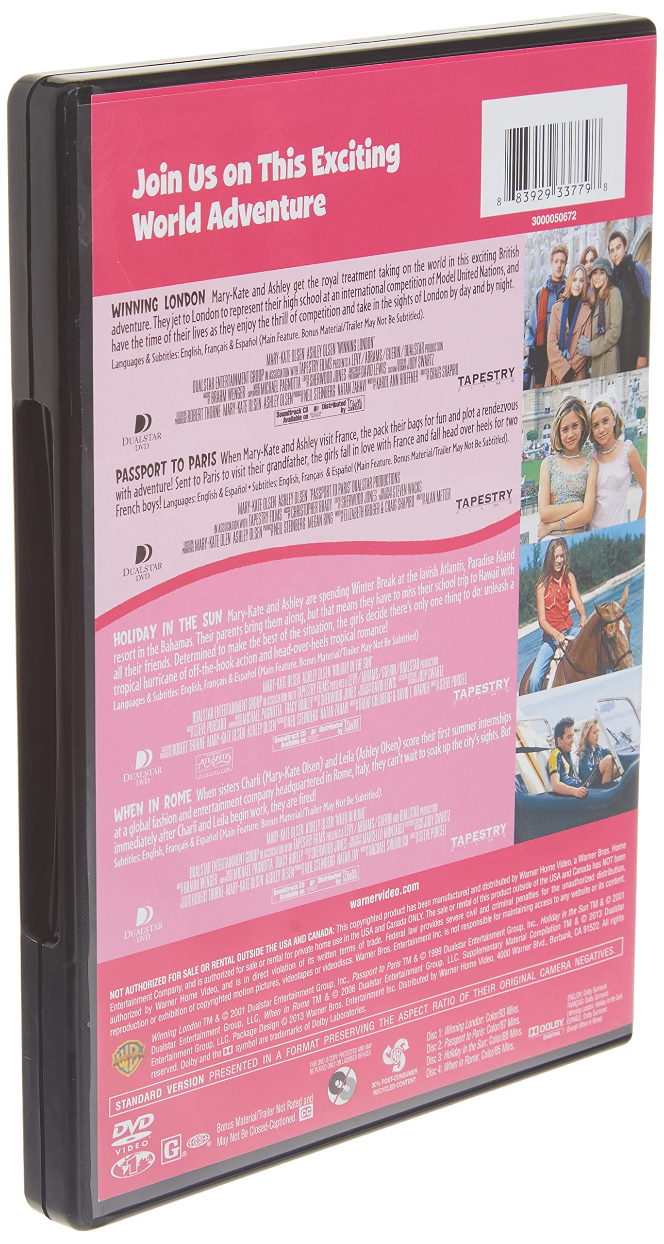 4 Kid Favorites: Mary-Kate & Ashley Travel the World [DVD]