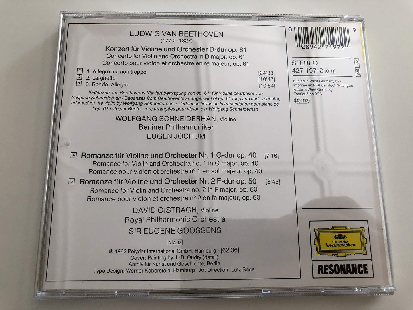 Violin Concerto [Audio CD] Beethoven, Ludwig Van - Very Good