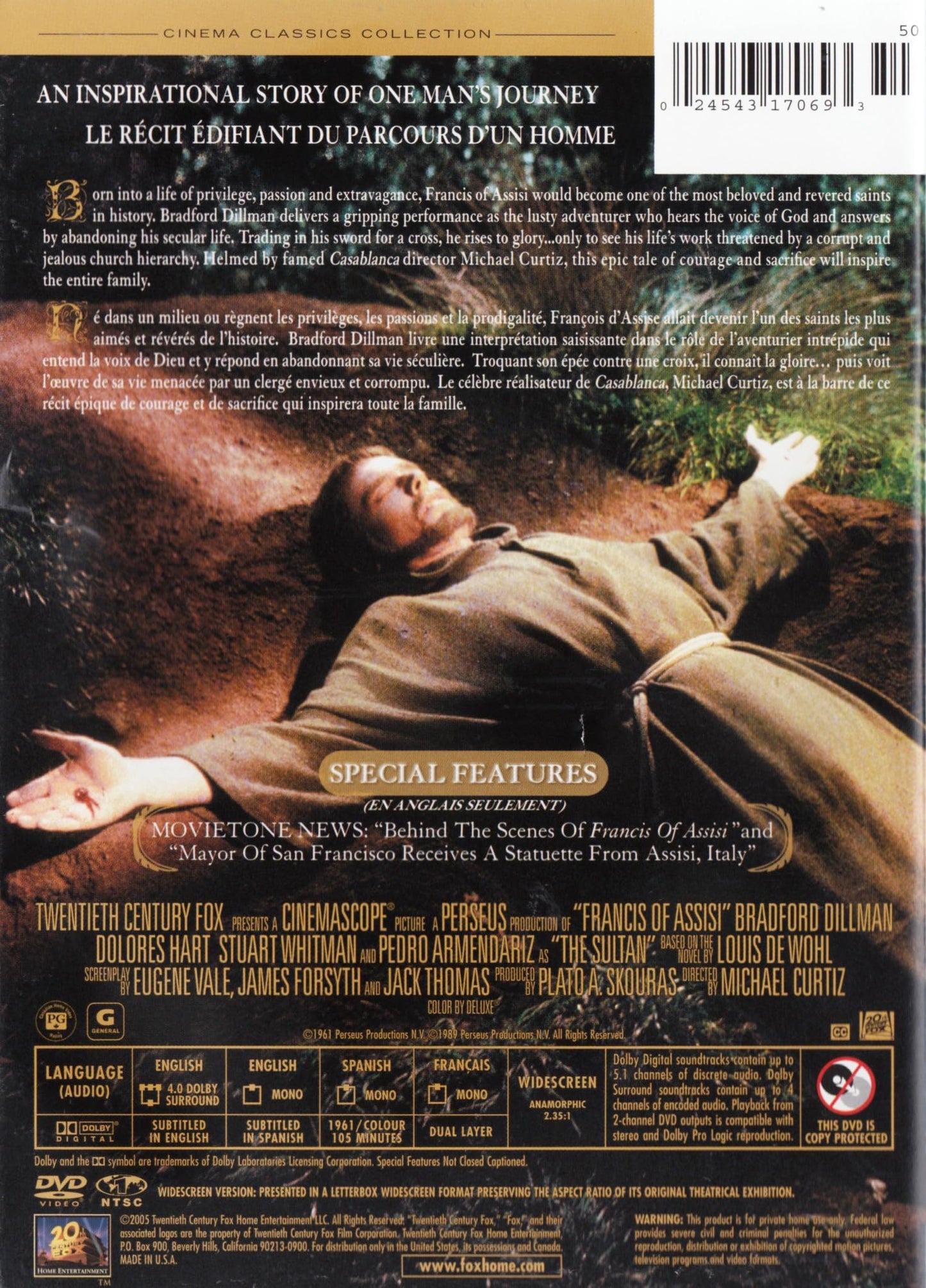 Francis Of Assisi - DVD (Canadian Bilingual) [DVD] - Very Good