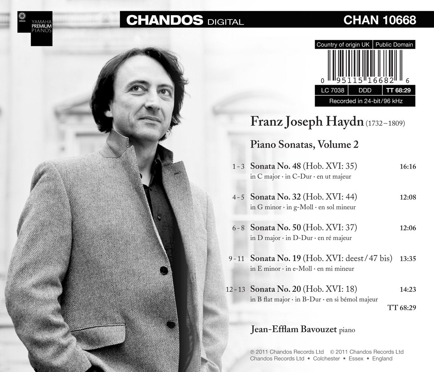 Haydn Piano Sonatas Vol 2 [Audio CD] Jean Efflam Bavouzet and Franz Joseph Haydn