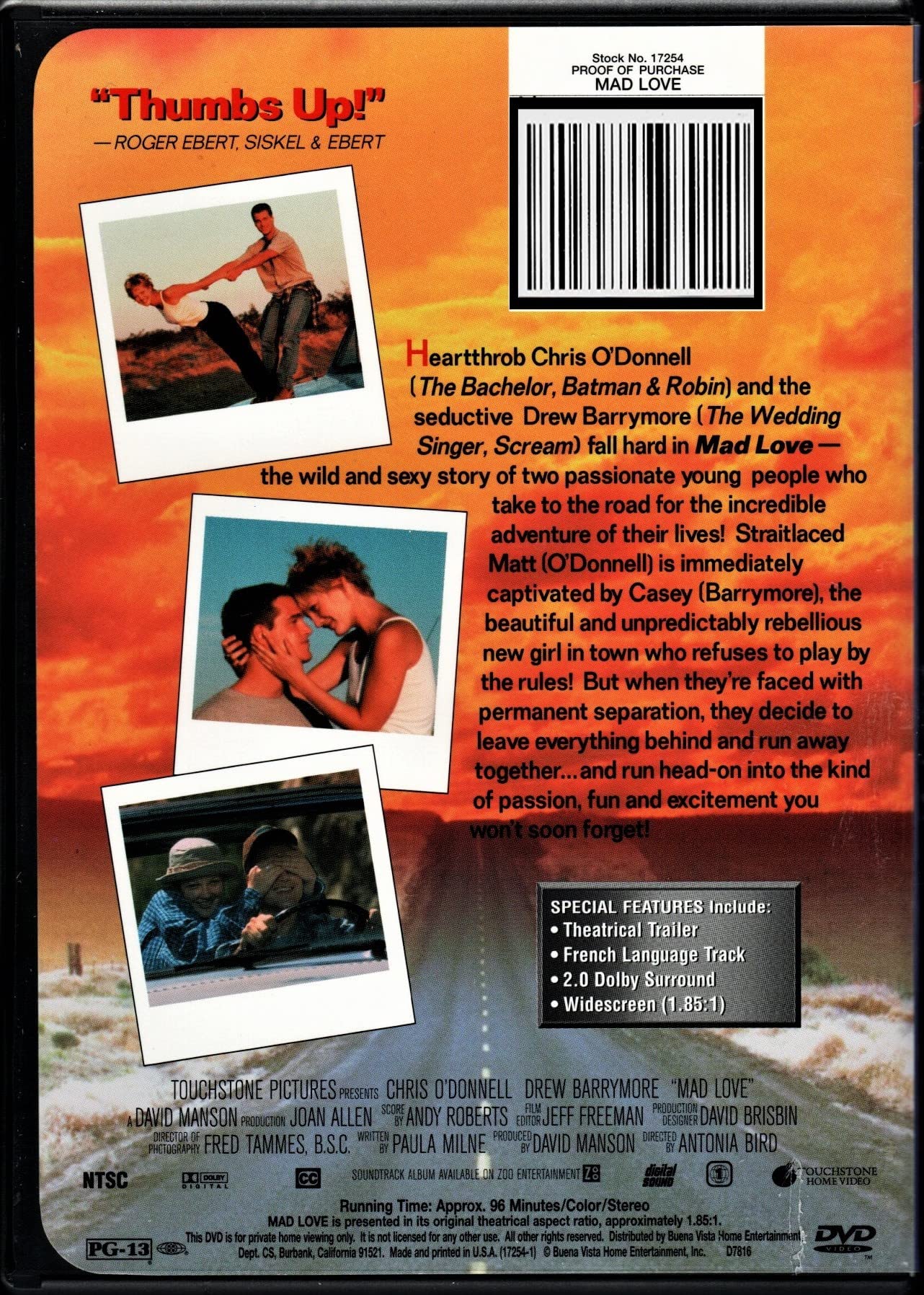 L'Amour Fou - Mad Love (English/French) 1995 (Widescreen) [DVD] - Very Good