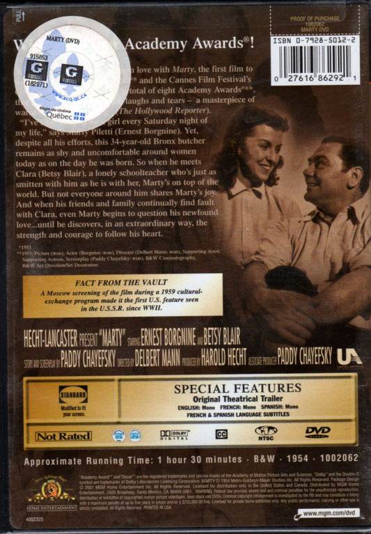 Marty (Full Screen) [DVD] - Very Good