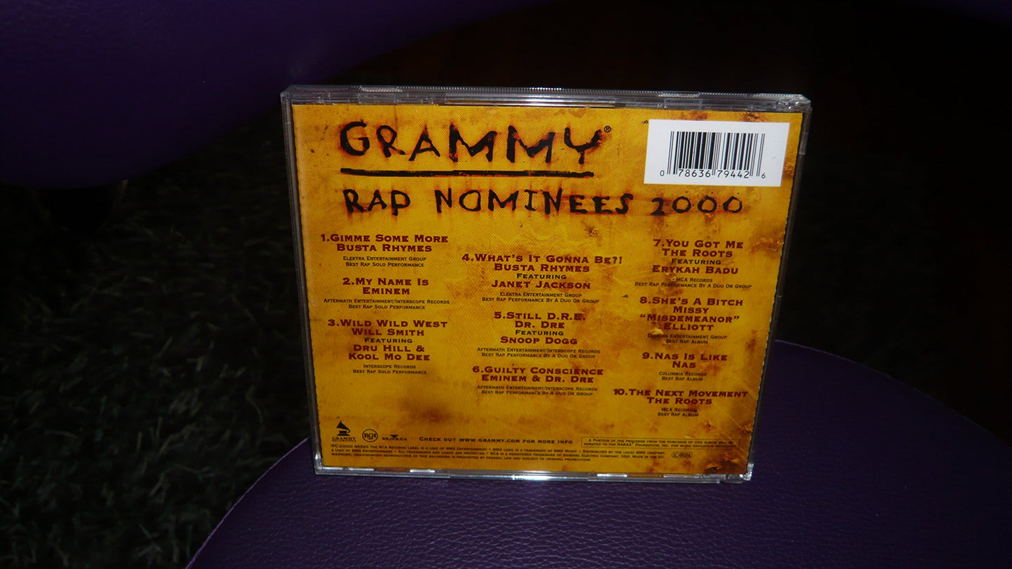 2000 Grammy Nominees - Rap [Audio CD] Various - Very Good