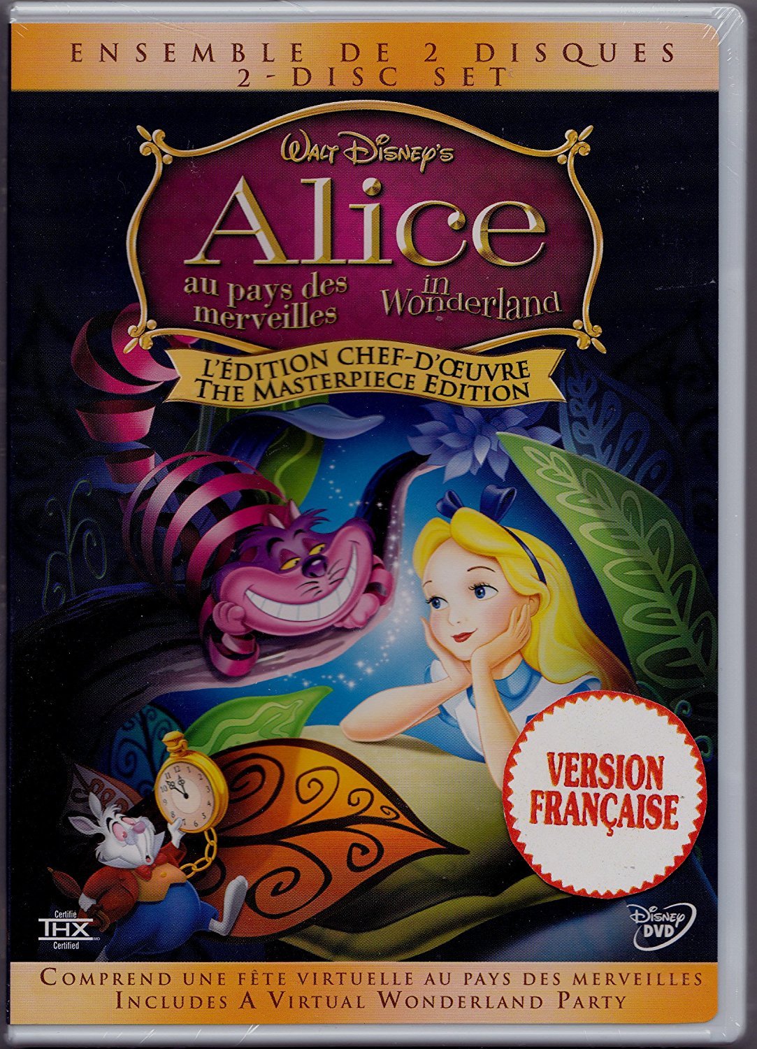 Alice in Wonderland (Quebec Version - French/English) (Version fran�aise) [DVD] - Good