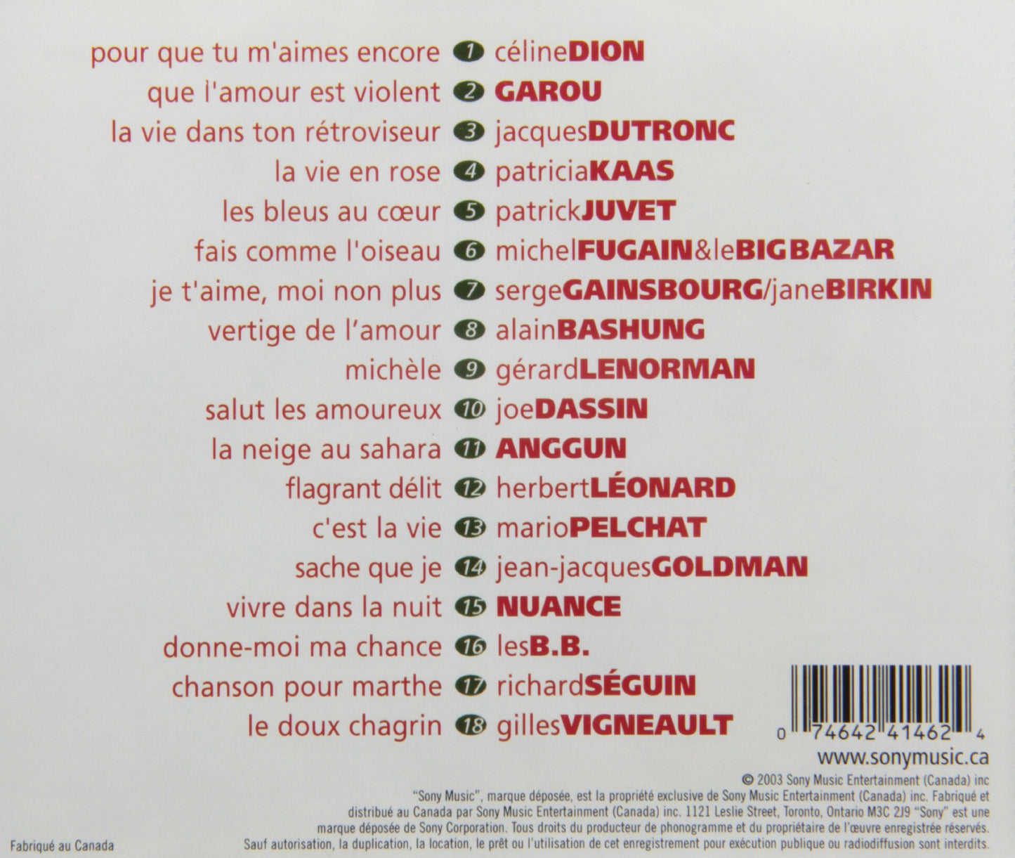 V2 Pour L Amour (Frn) [Audio CD] - Very Good