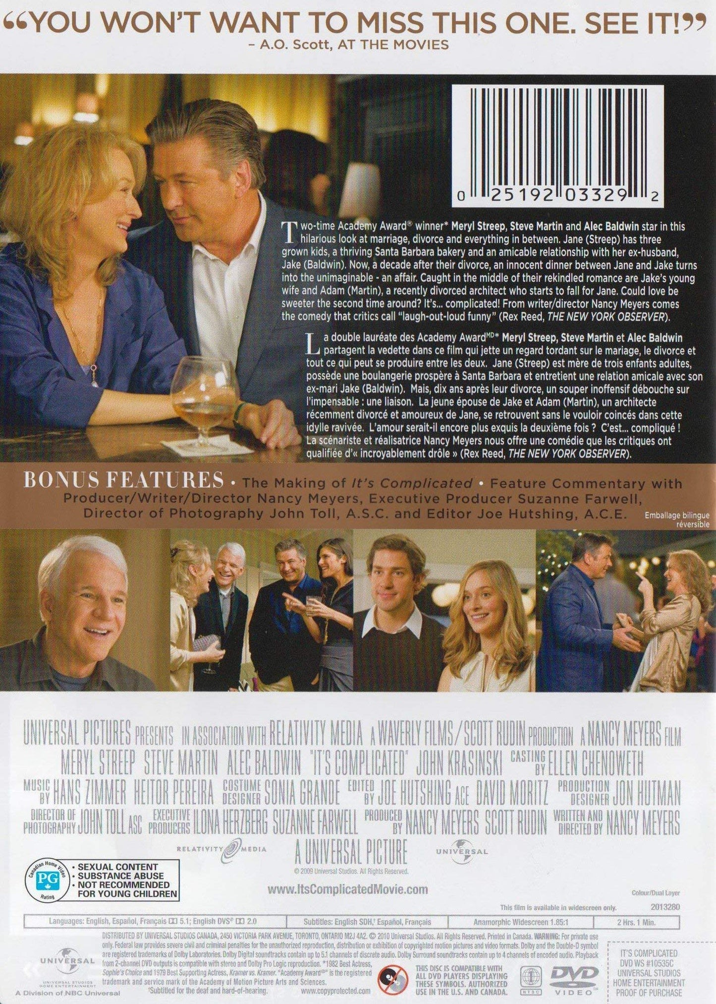 It's Complicated (Version fran�aise) [DVD]