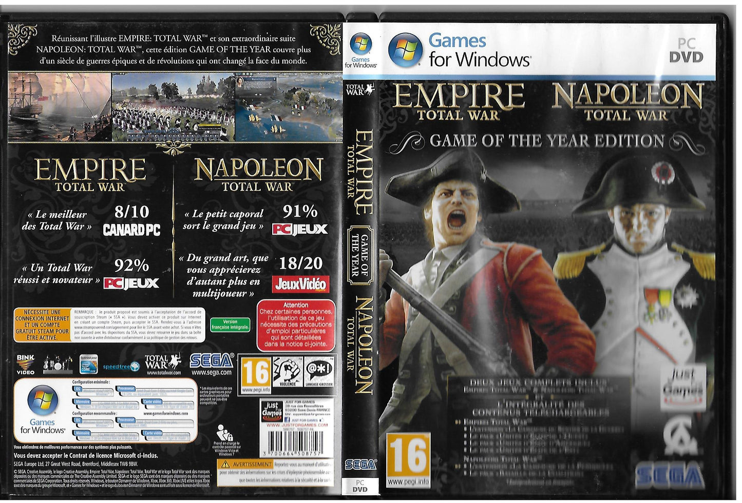 Empire Total War + Napoleon Total War [video game]