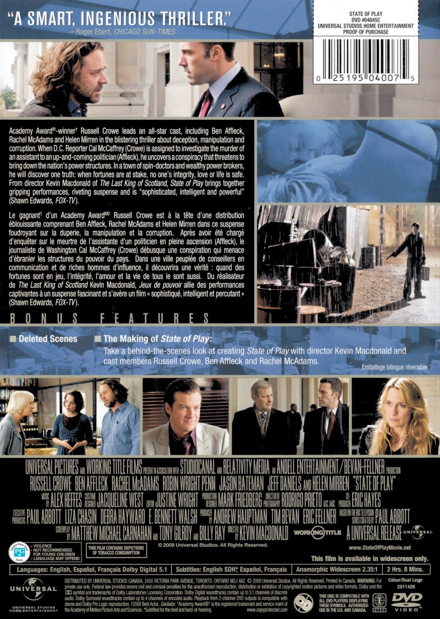 State of Play (2009) (Bilingual) [DVD]