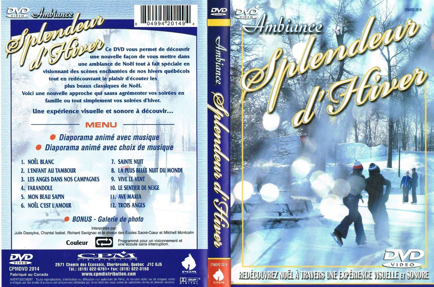 Ambiance Splendeur D'hiver - Diaporama anim� avec choix de musique [DVD]