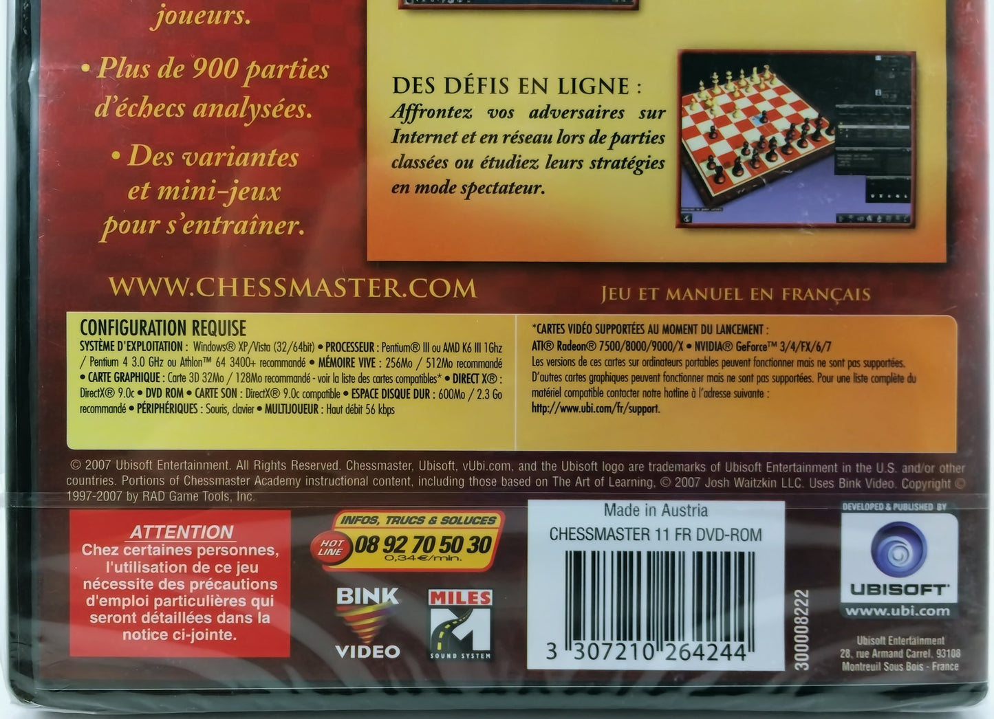 Chessmaster �dition Grand Ma�tre (11i�me �dition) [French Version/Version Fran�aise] [video game]