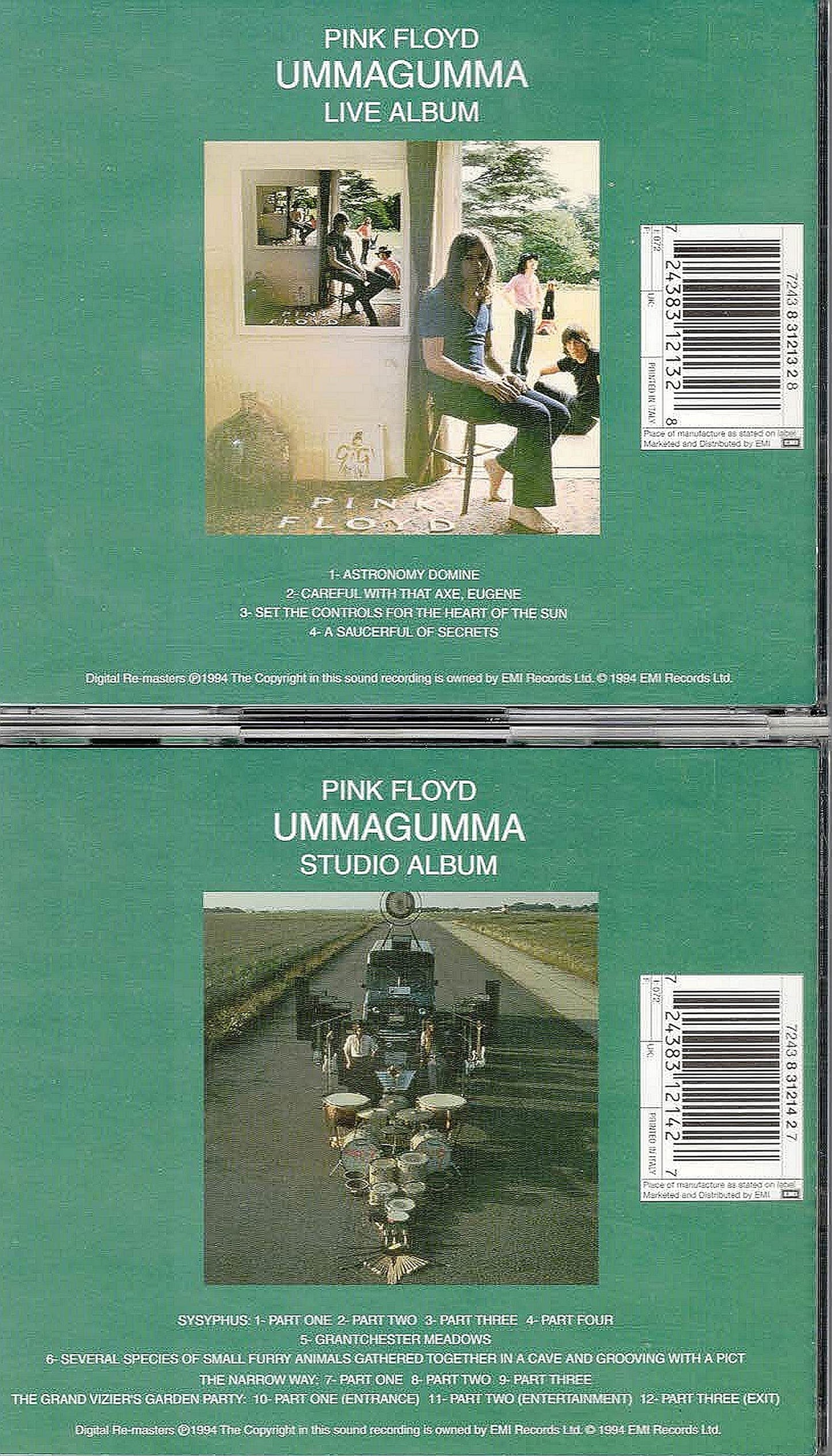 Ummagumma-Studio album [Audio CD] PINK FLOYD - Very Good