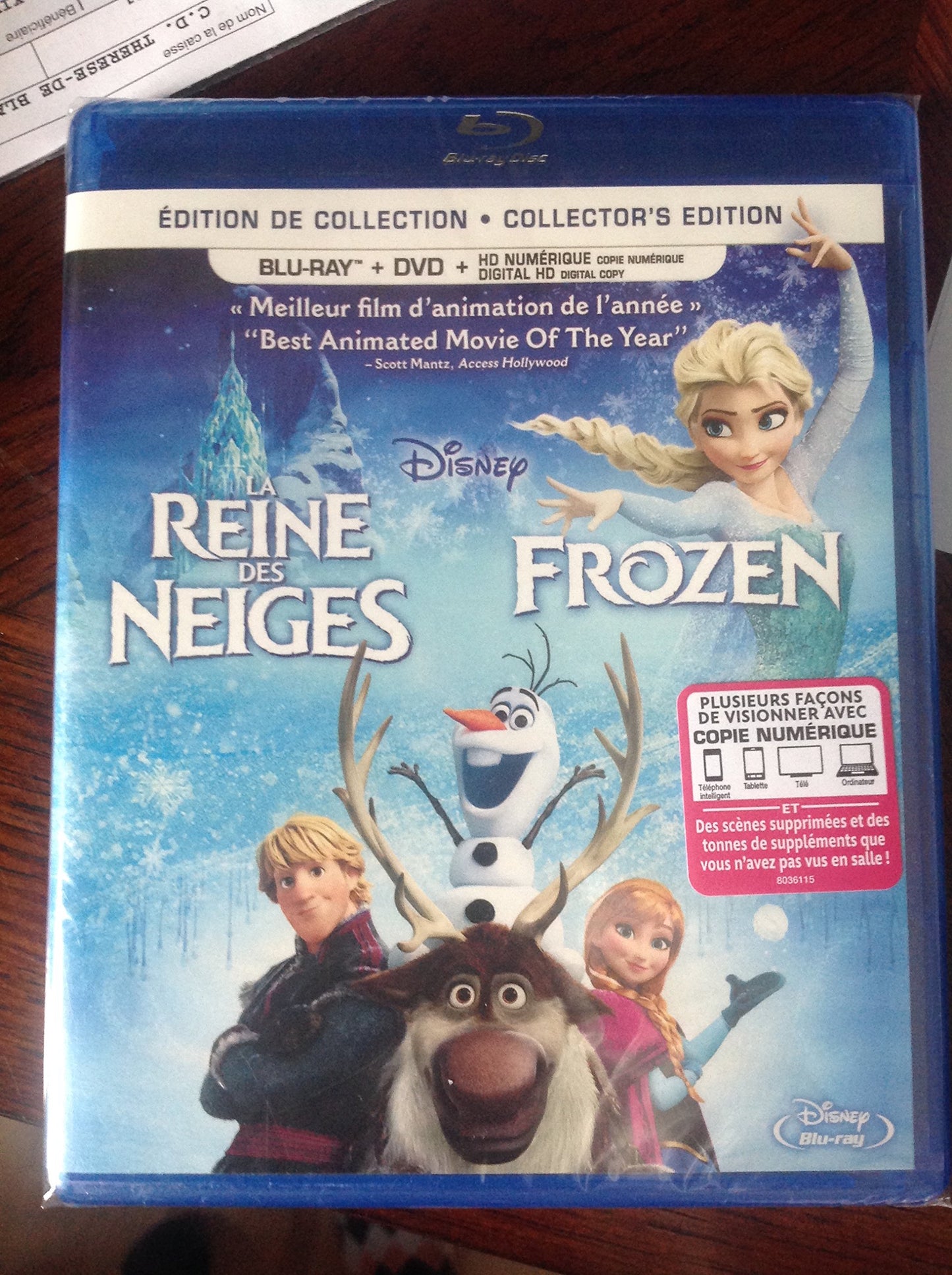 La reine des neiges / Frozen [Blu-ray + DVD + copie numrique] (Bilingual) [Blu-ray]