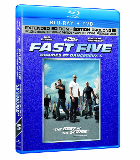 Fast Five (Extended Edition) (Blu-ray + DVD) (Bilingual) [Blu-ray]