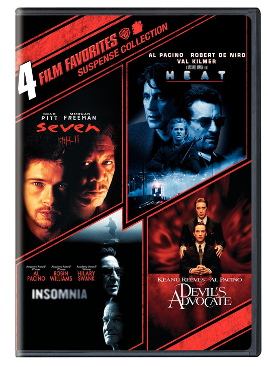 4 Film Favorites: Suspense Collection (Seven / Heat / Insomnia / The Devil's Advocate) [DVD] - Very Good