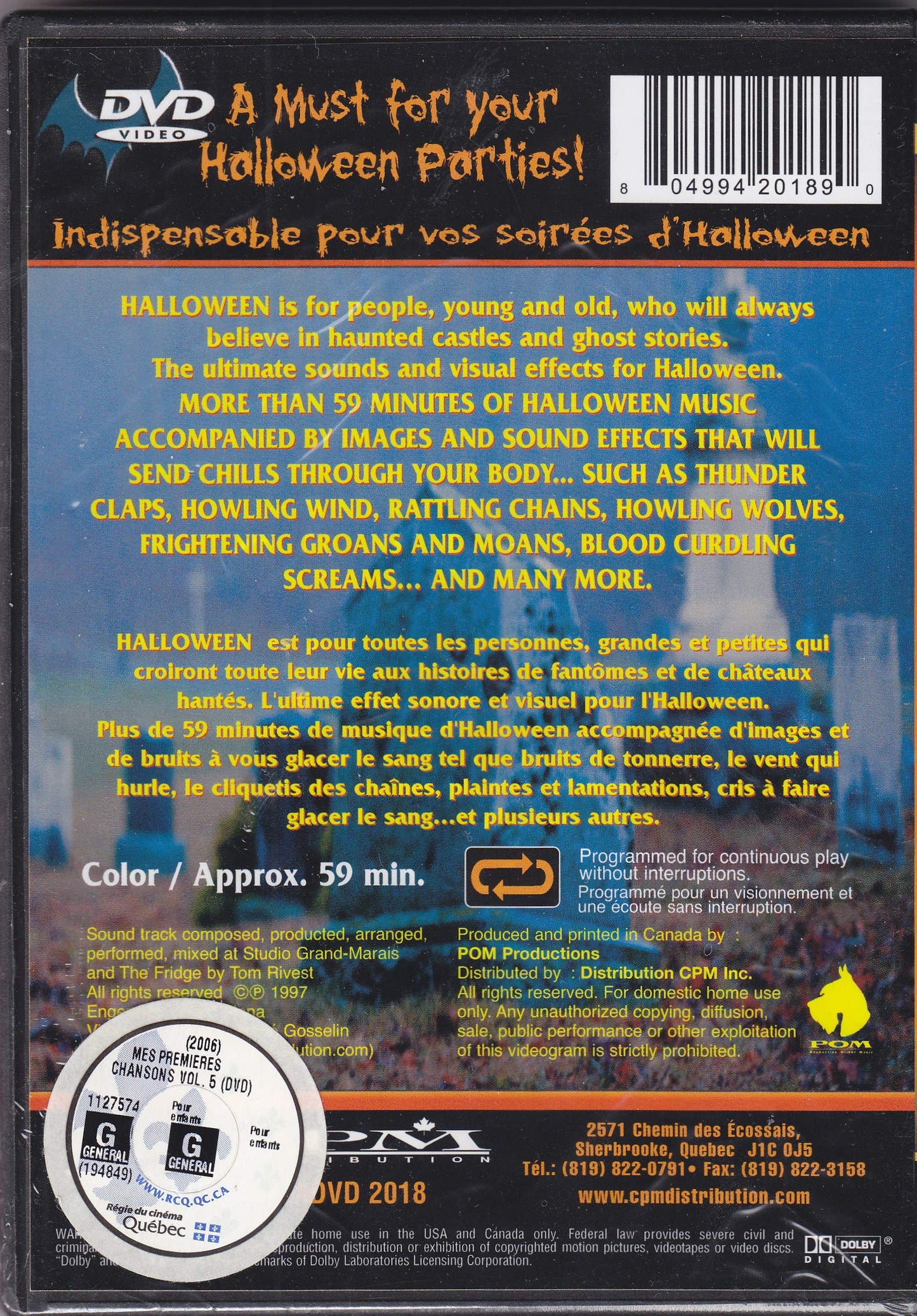 Halloween: A Must for your Halloween Parties [DVD] - Good