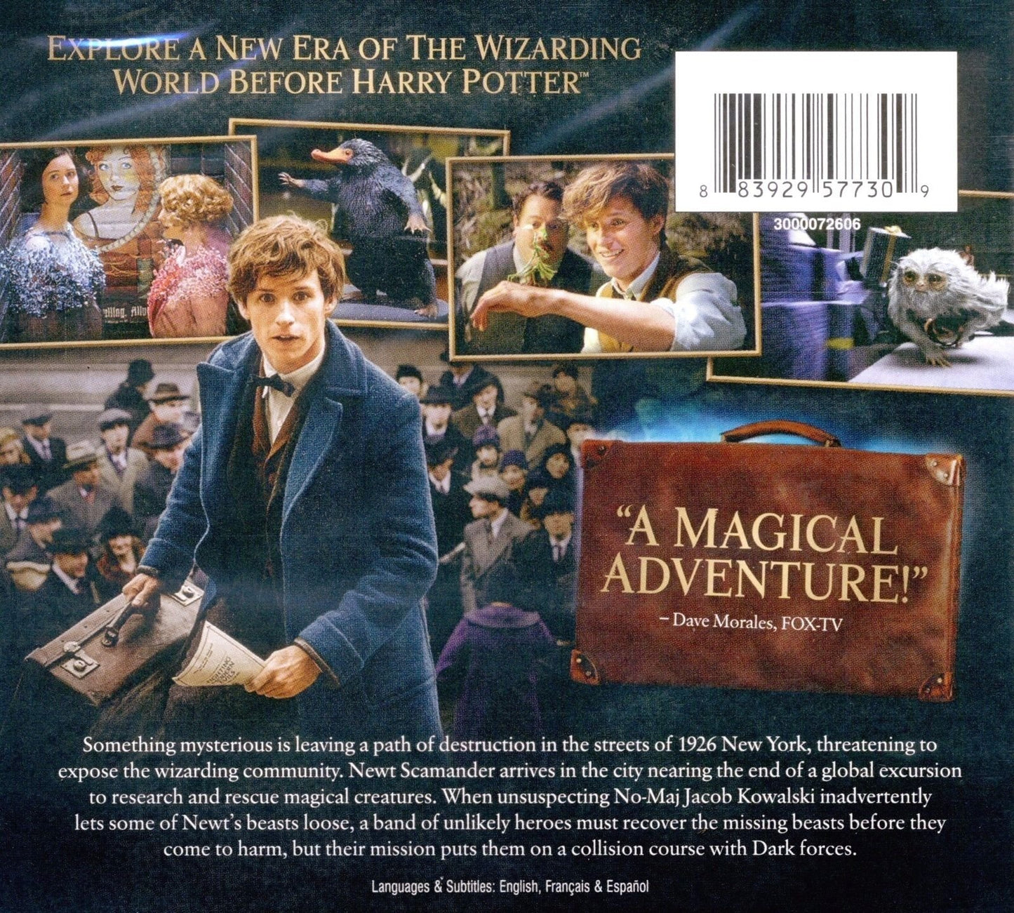 FANTASTIC BEASTS and WHERE TO FIND THEM DVD Video [Unknown Binding] - Very Good