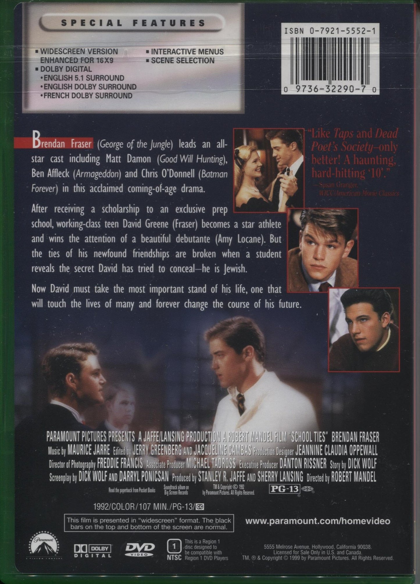 School Ties (Widescreen) (Bilingual) [DVD]