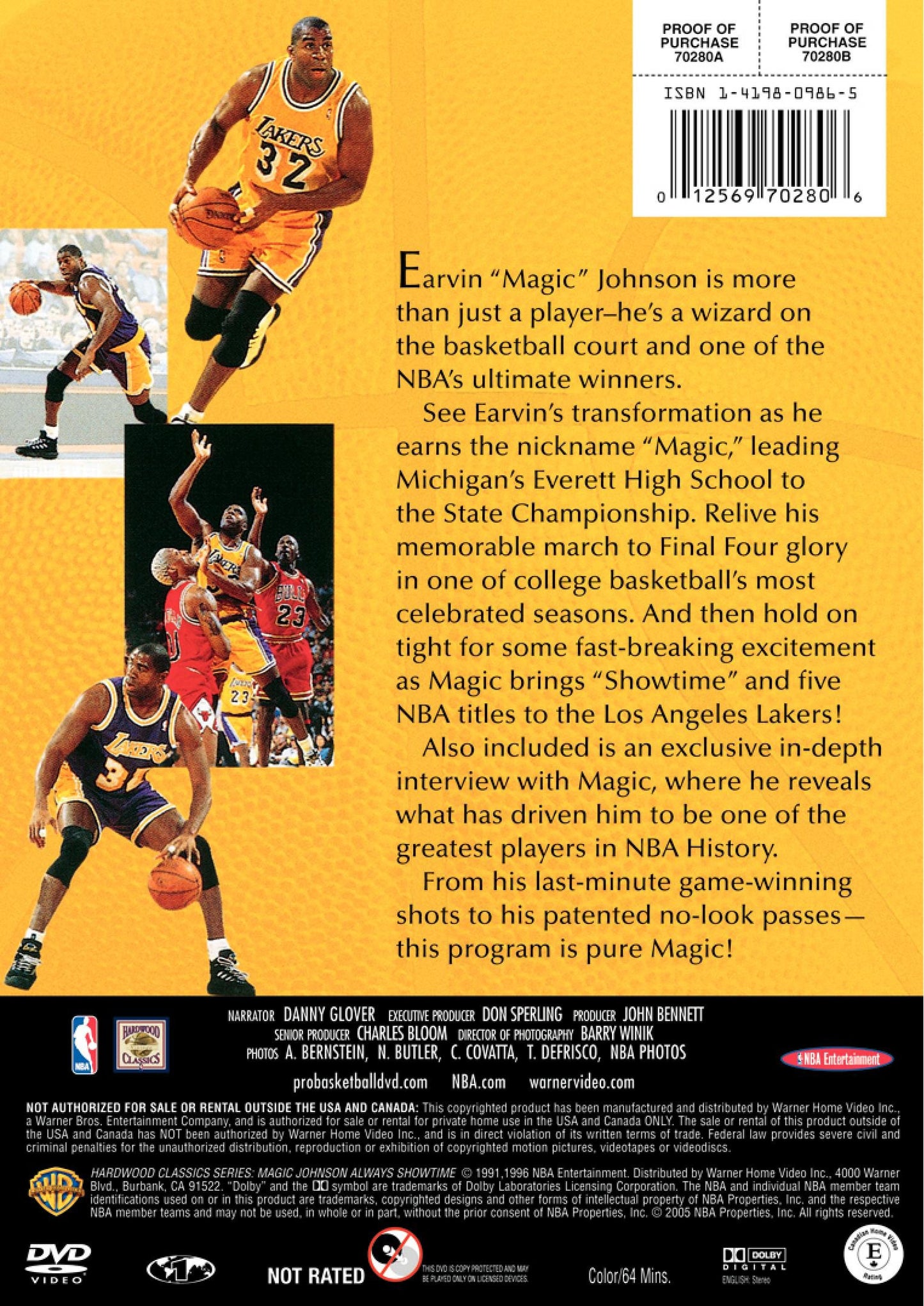 Nba Hardwood Classics: Magic Johnson Showtime [Import] [DVD] - Very Good