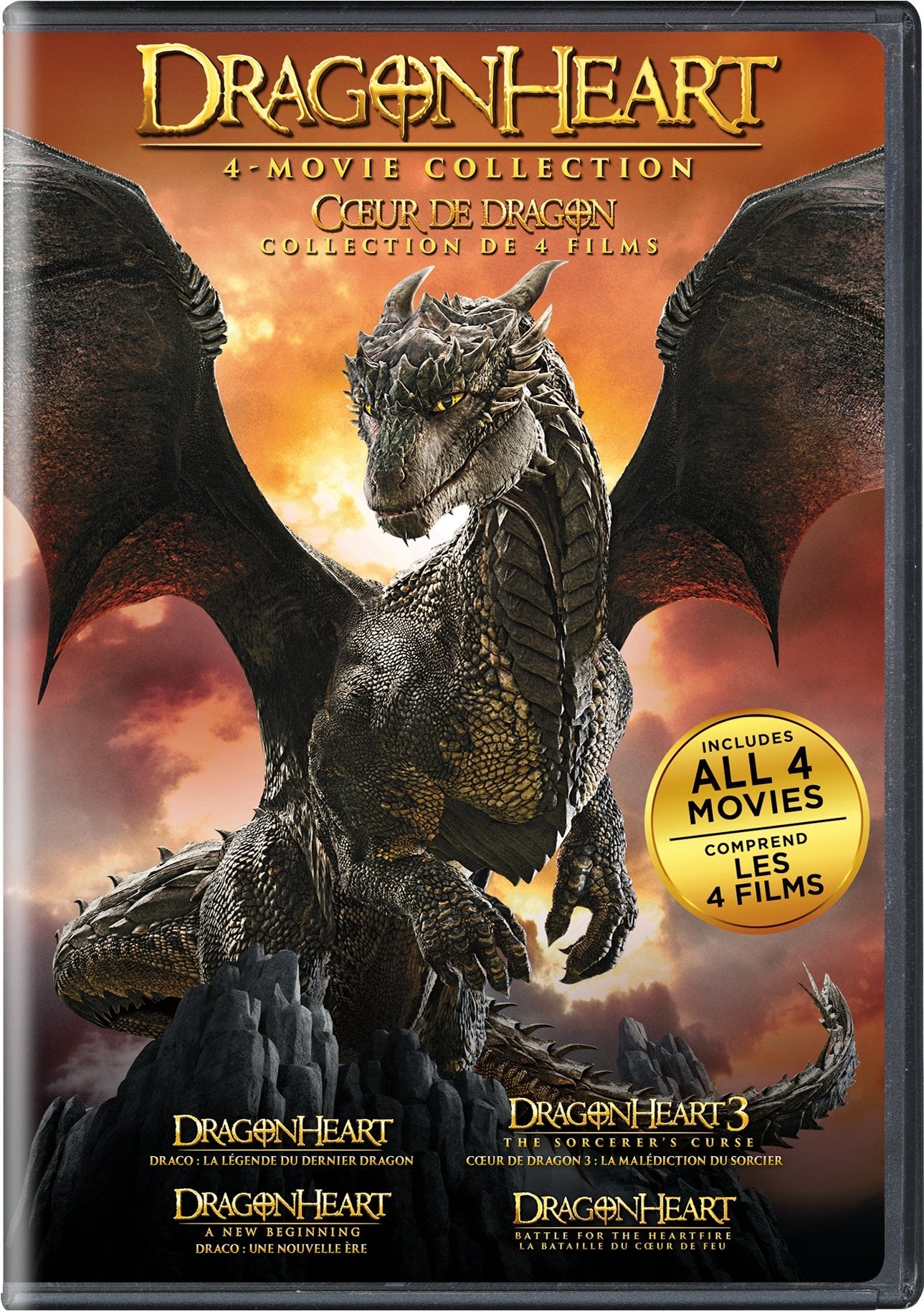 DRAGONHEART 1-4 CL DVD CDN (Sous-titres fran�ais) [DVD] - Very Good