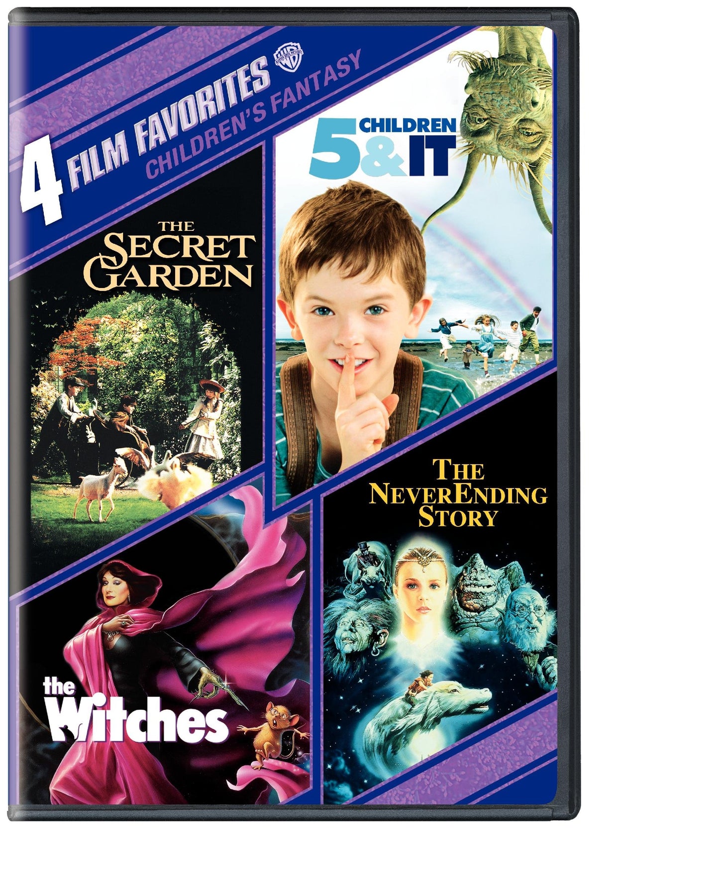 4 Film Favorites: Children's Fantasy (The Secret Garden / 5 Children & It / The Witches / The Neverending Story) [DVD] - Good