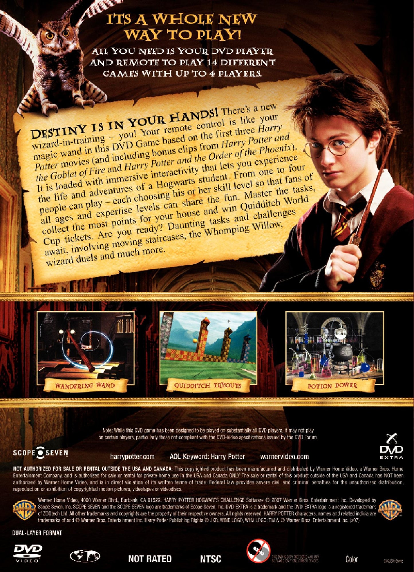 Harry Potter Interactive DVD Game - Hogwarts Challenge [video game]