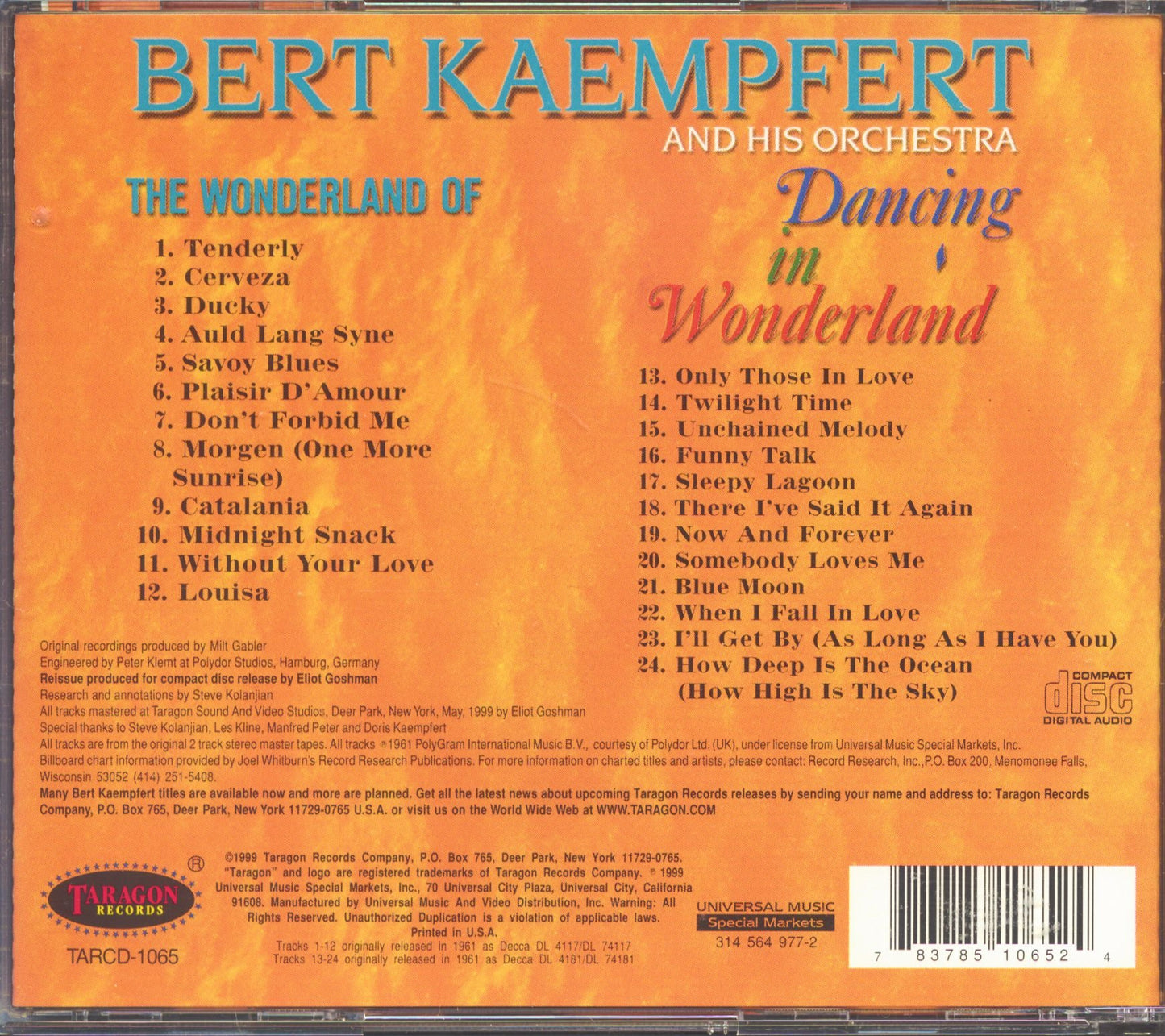 Wonderland of & Dancing in Wonderland [Audio CD] Kaempfert, Bert