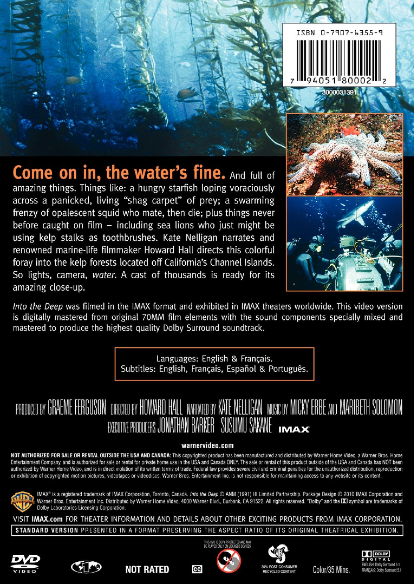 Into the Deep [IMAX] (Full Screen) [DVD] - Very Good