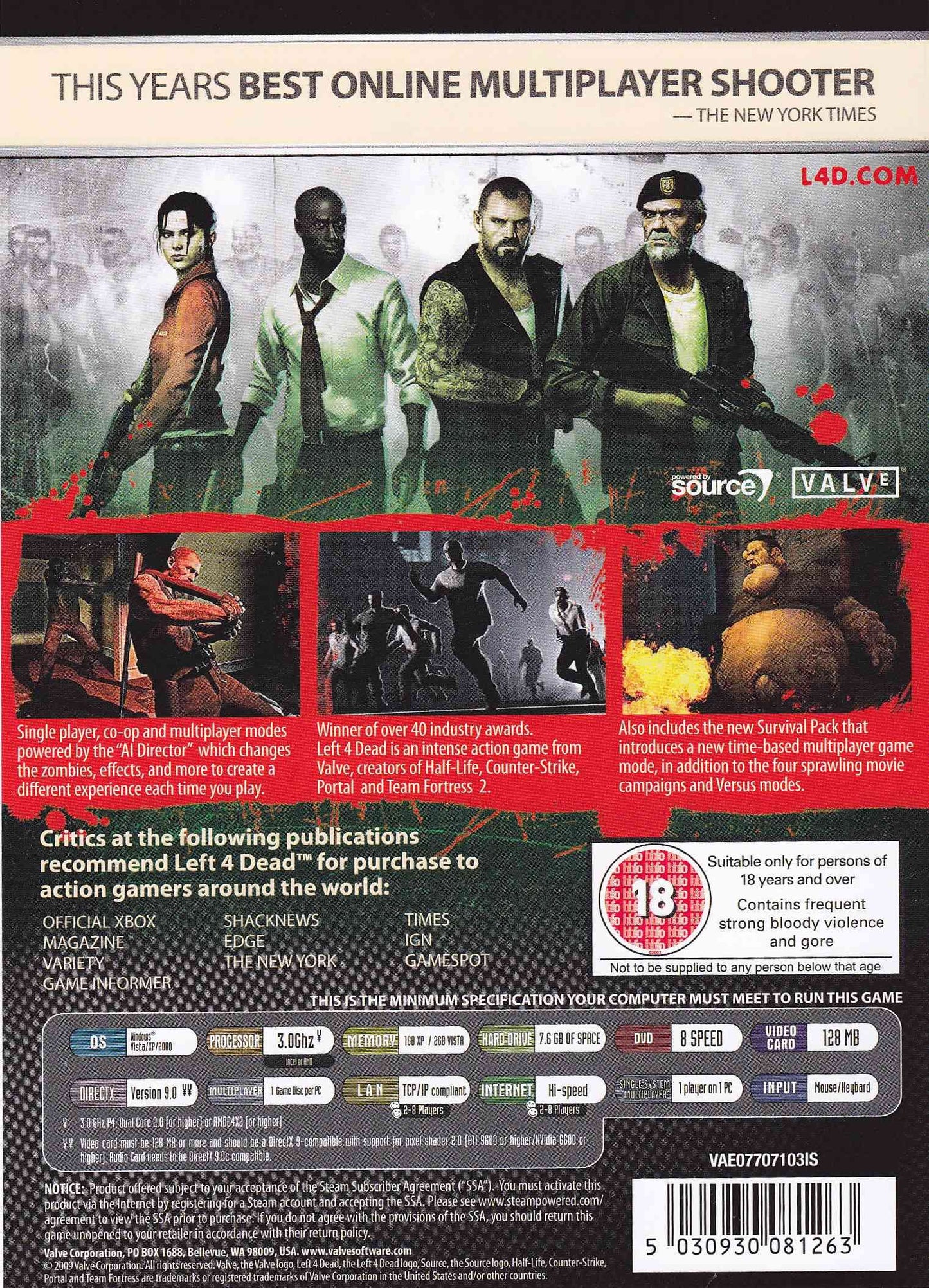 Left 4 Dead Game of the Year Edition [video game]