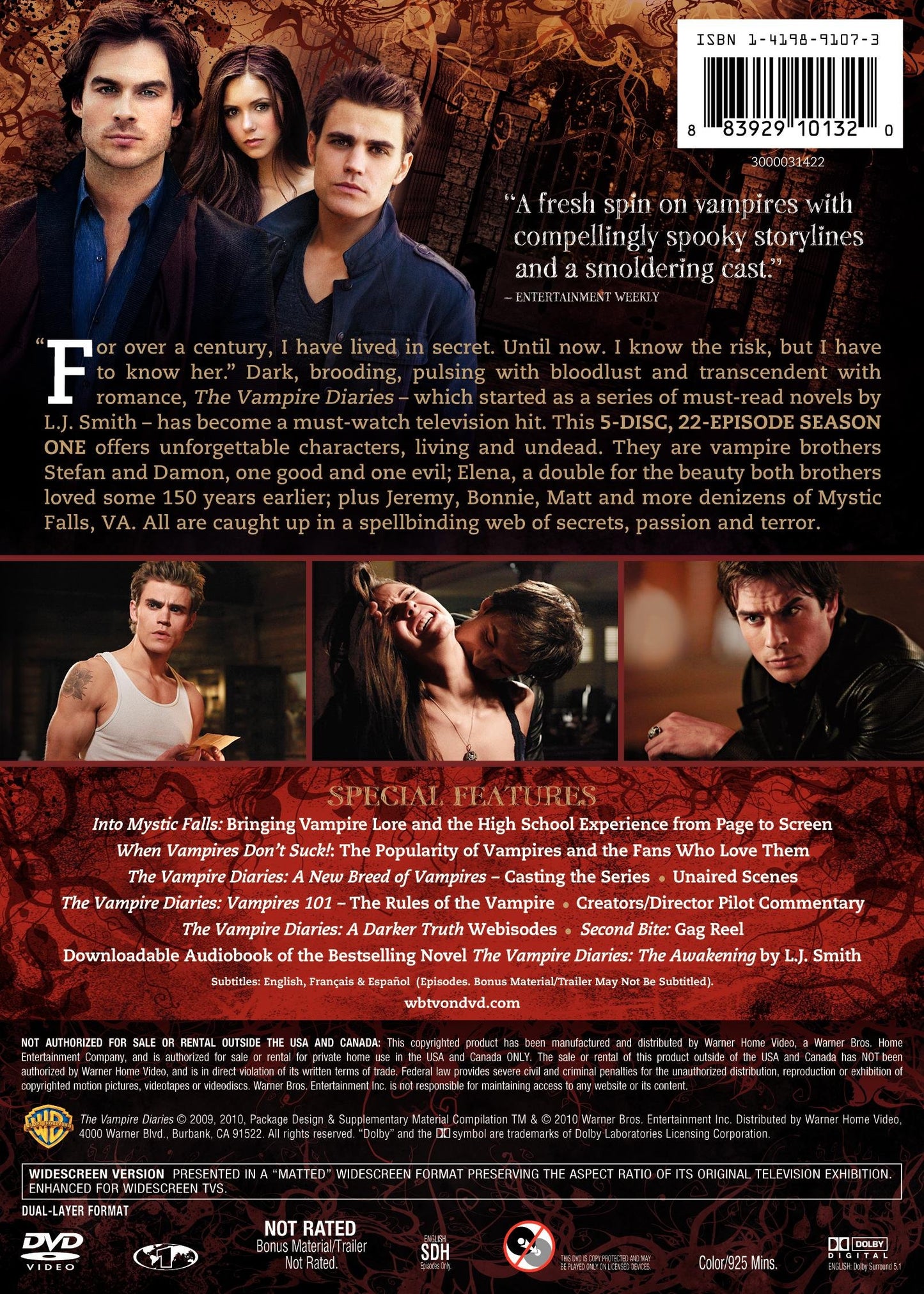 The Vampire Diaries: Season 1 [DVD]