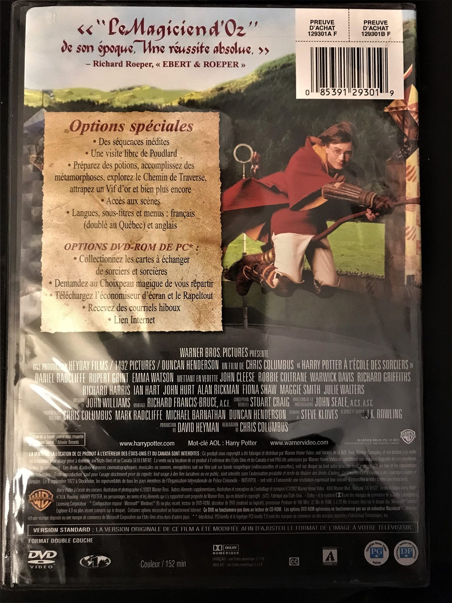 Harry Potter and the Philospher's Stone (DVD) (WS) FR [DVD] - Good