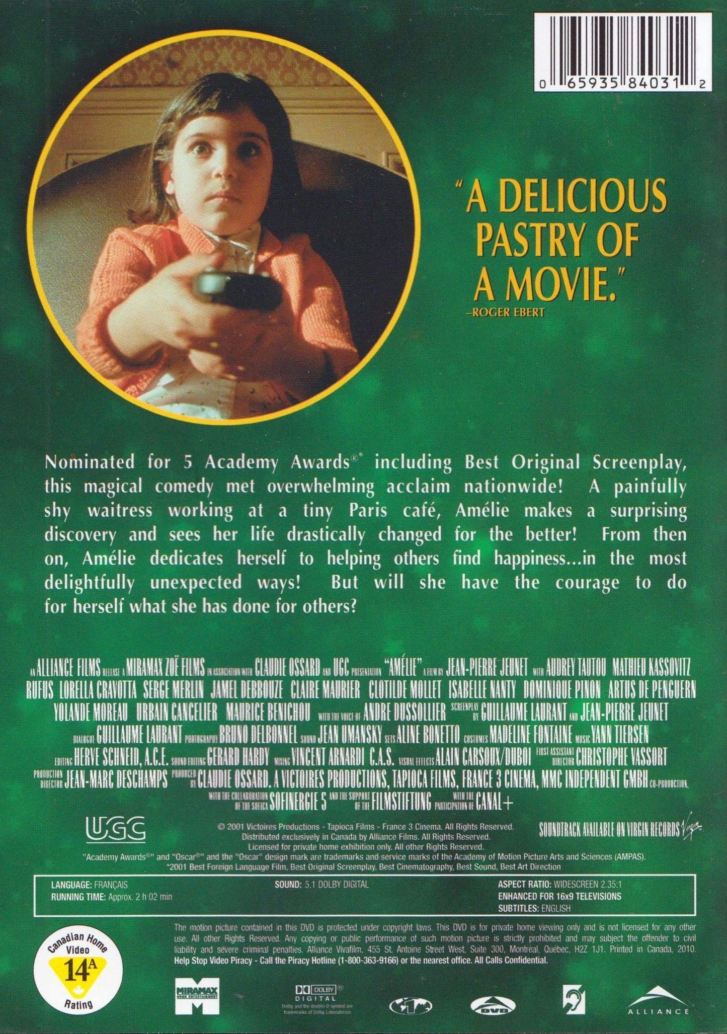 Amelie [DVD]